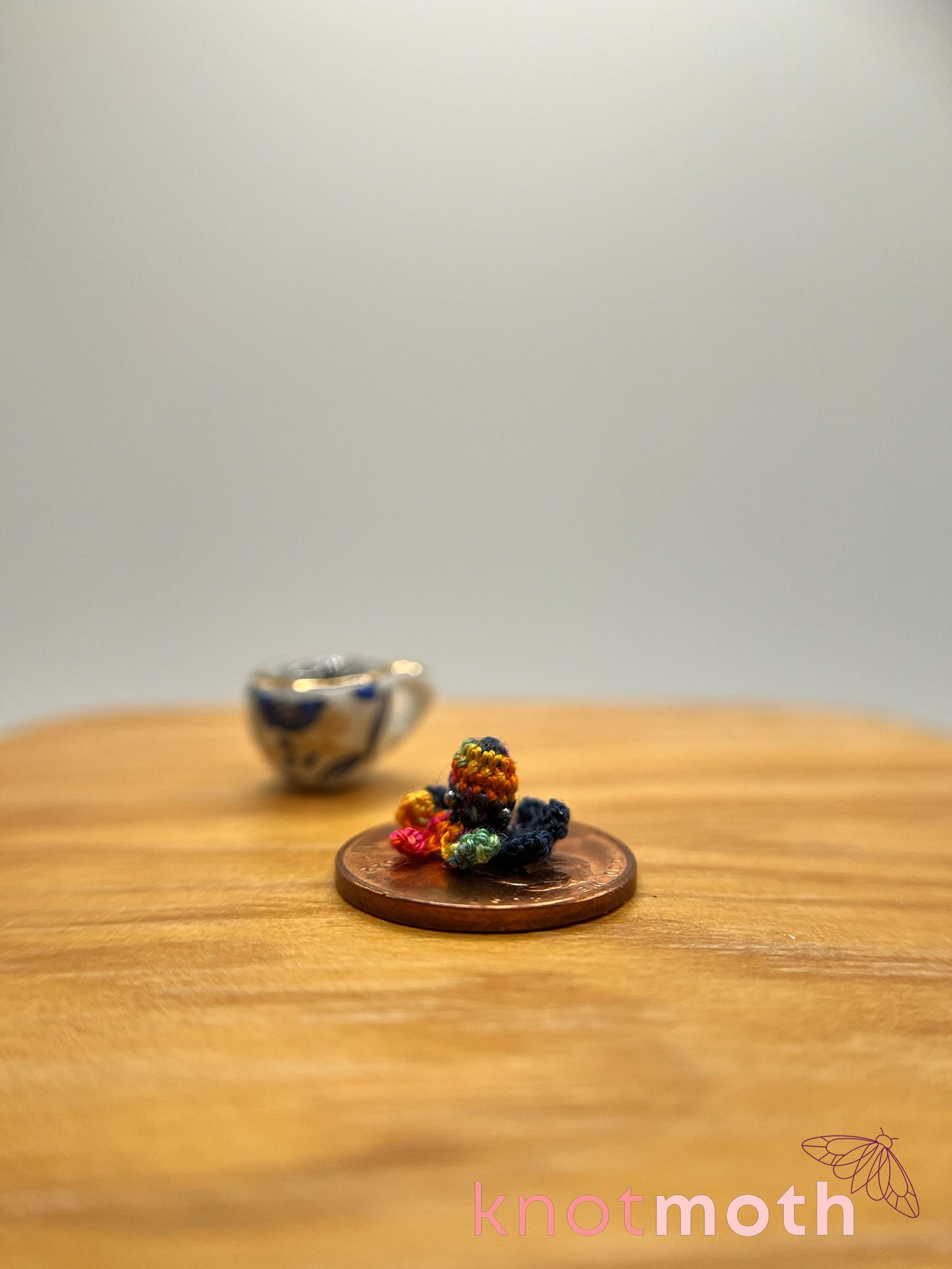 august octopus micro crochet teacup trinket