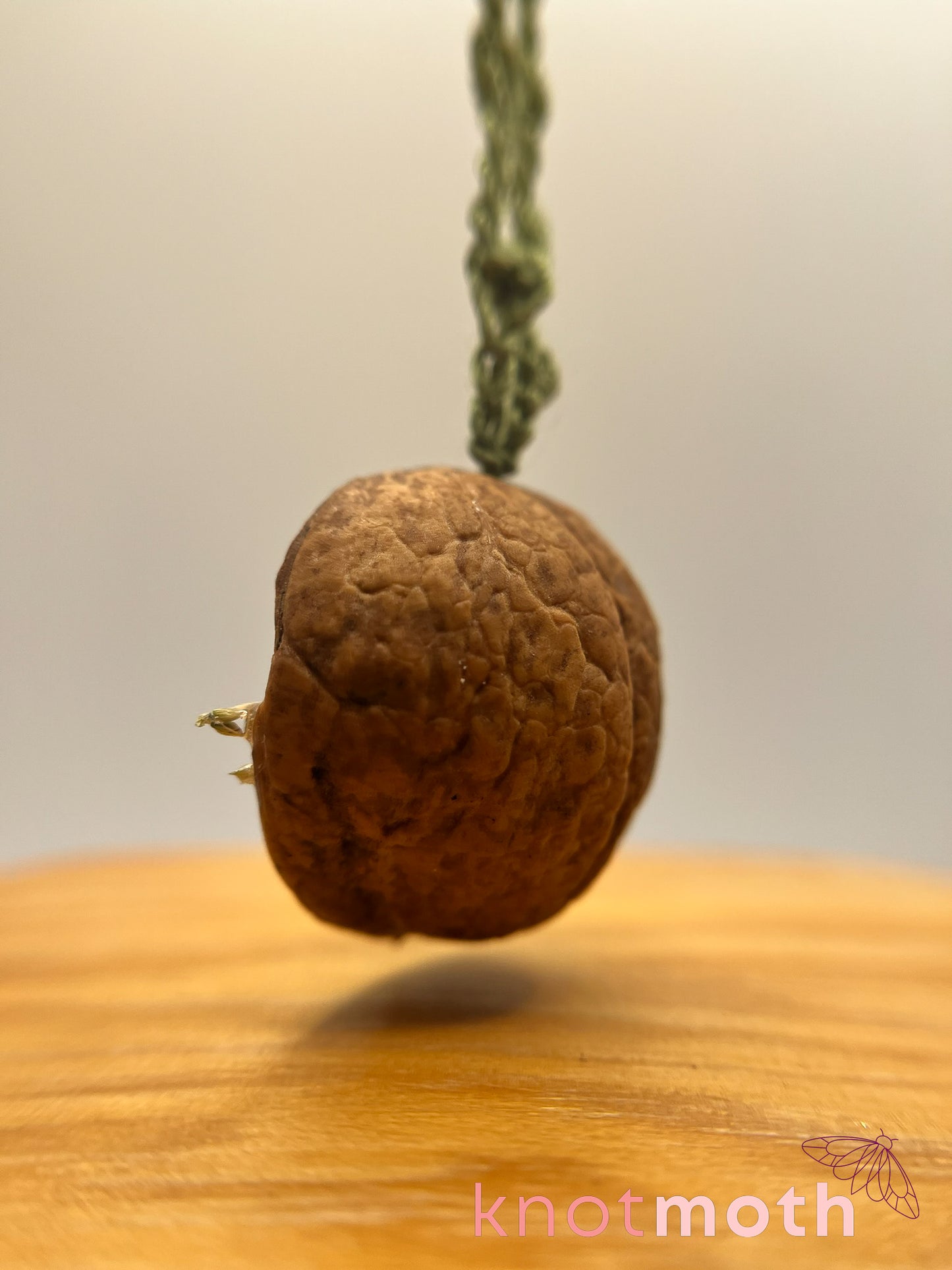 fayetta fairy walnut micro crochet ornament