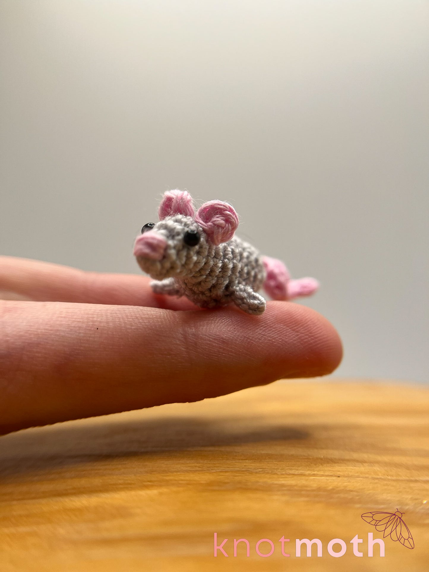 randy rat micro crochet plush