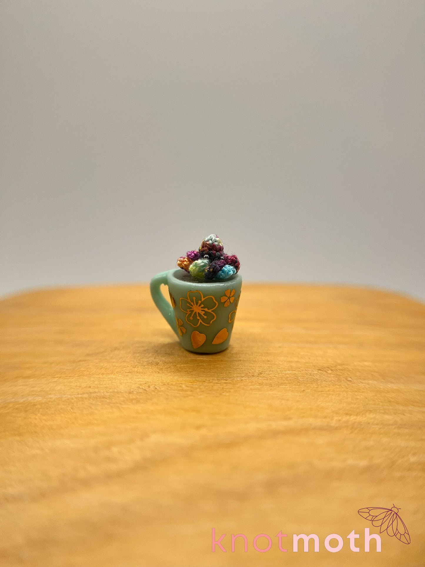 bruce octopus micro crochet mug trinket