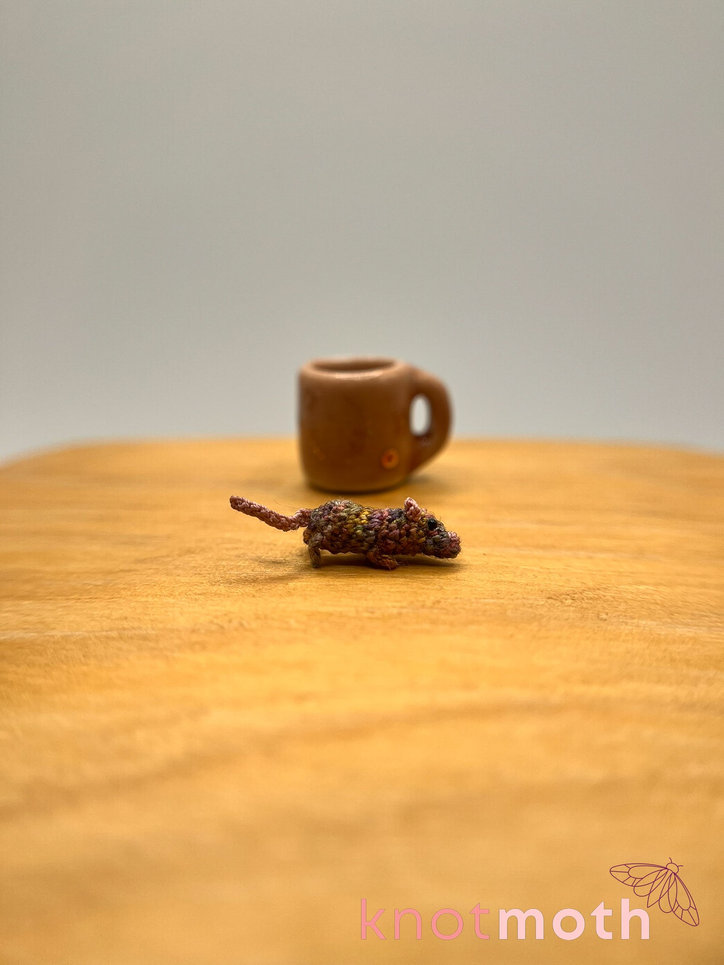 reese rat micro crochet mug trinket