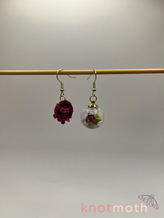 squid micro crochet earrings