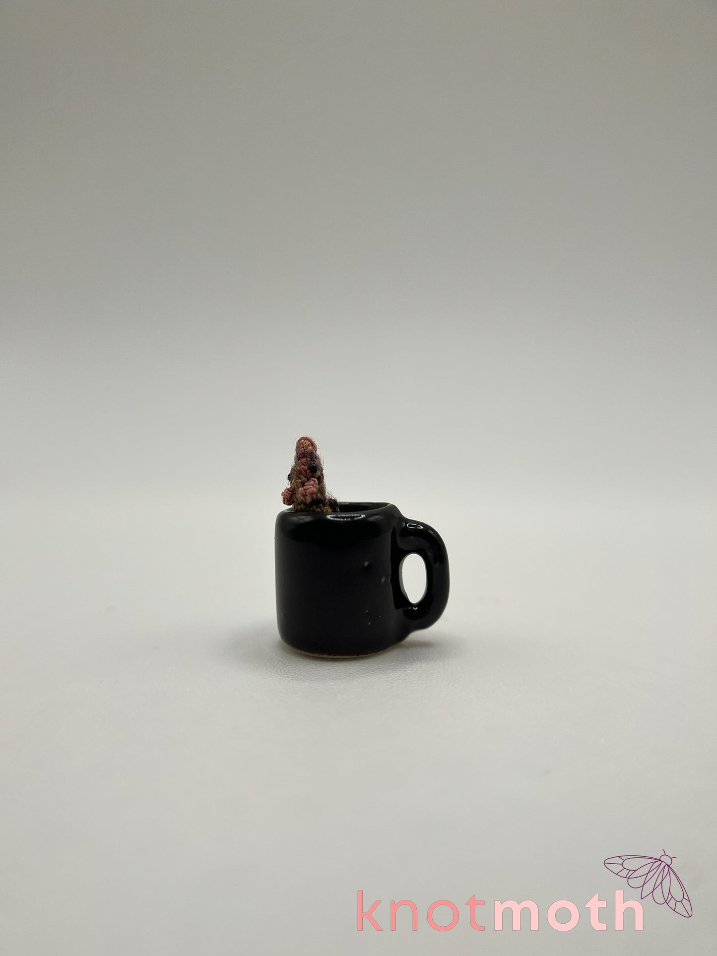 rachel rat micro crochet mug trinket