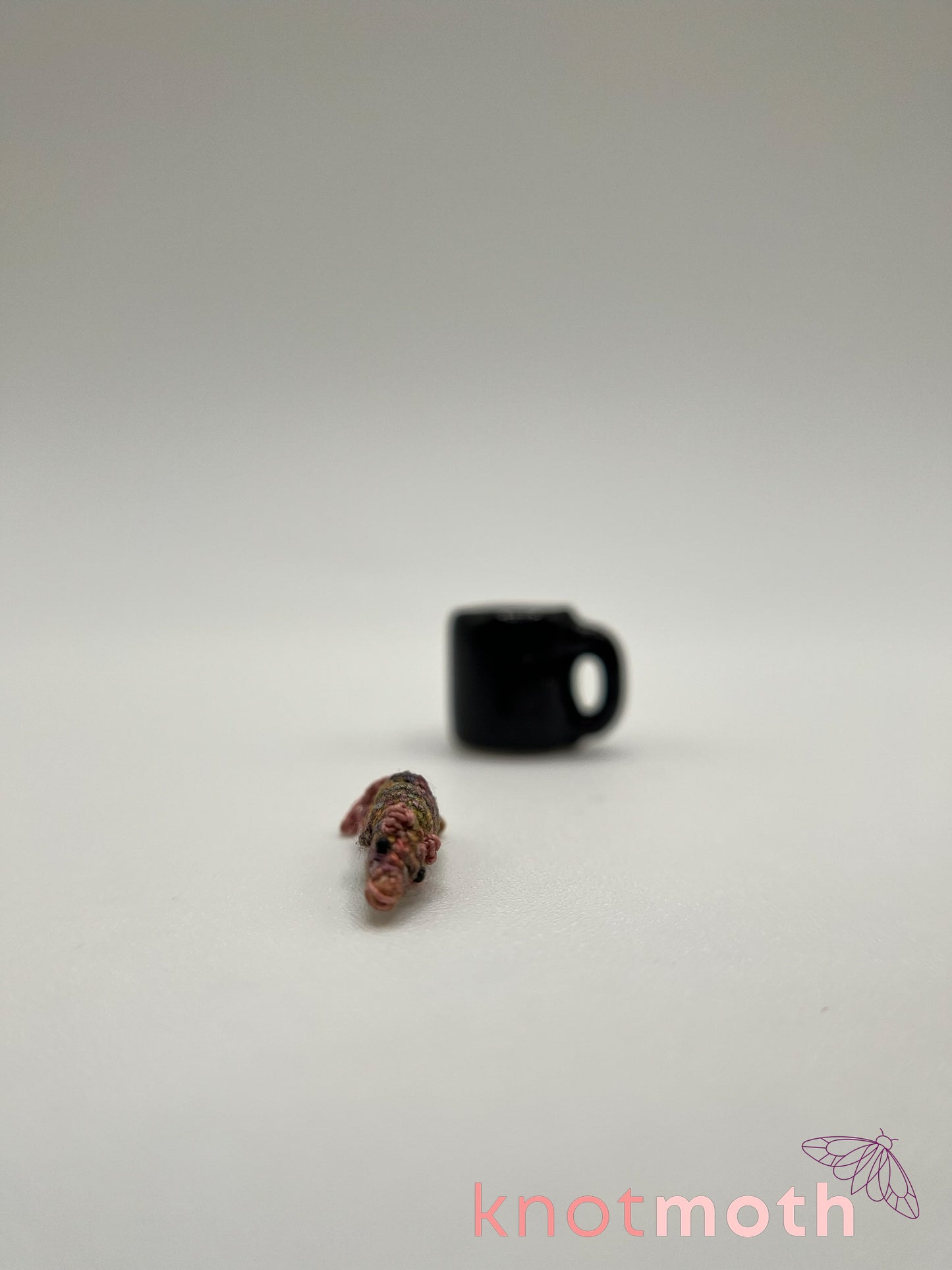 rachel rat micro crochet mug trinket