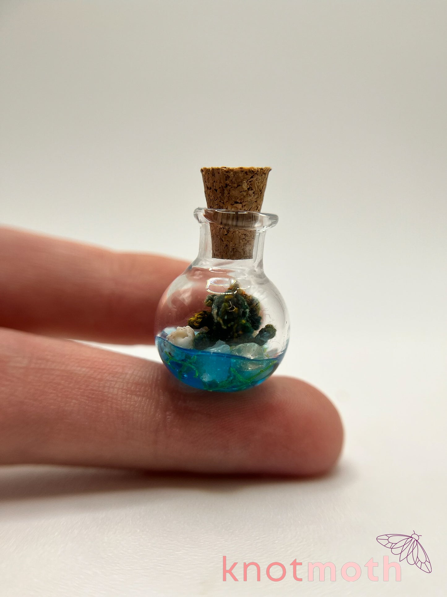 odessa octopus micro crochet trinket jar