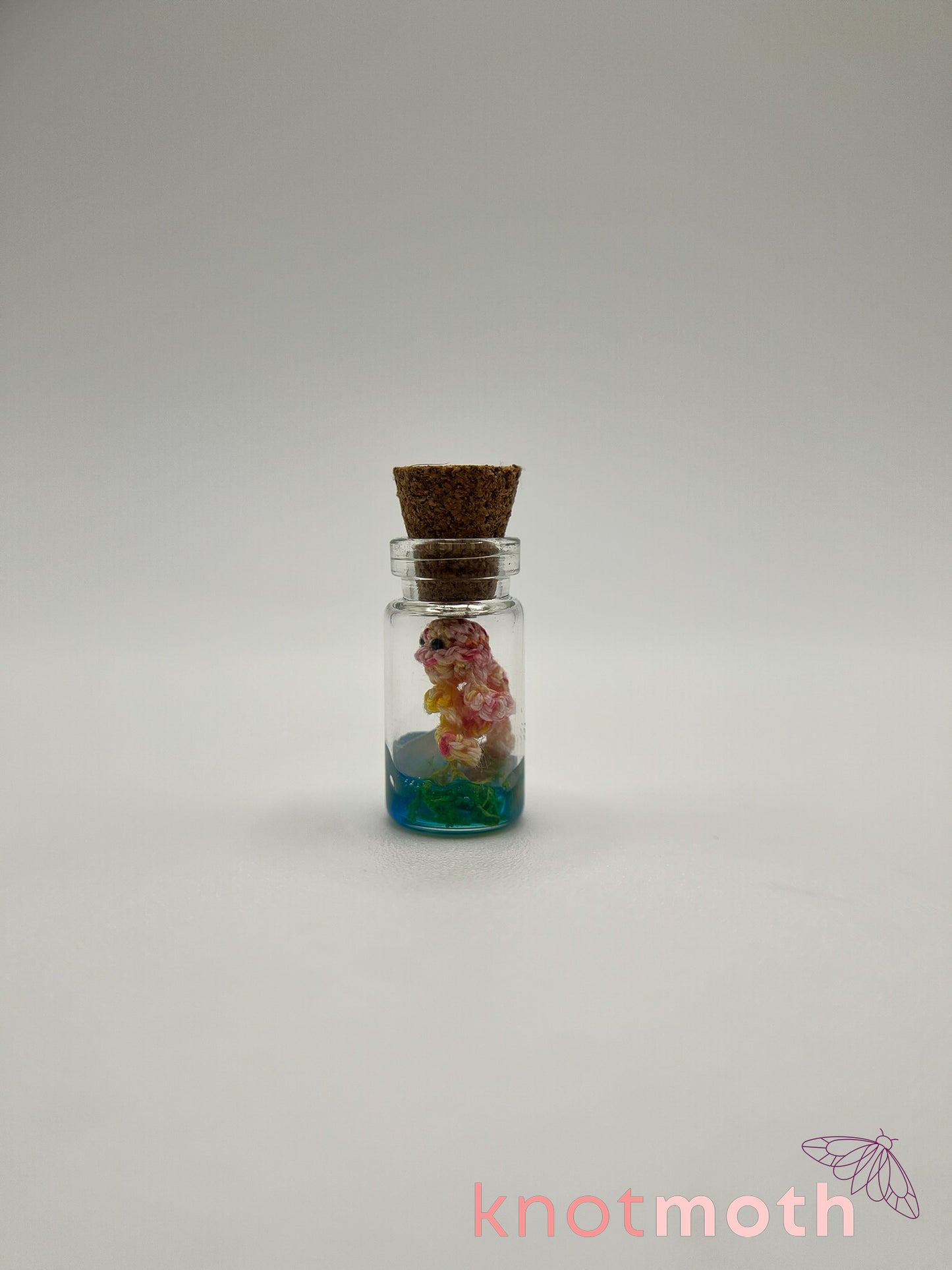 jane jellyfish micro crochet trinket jar