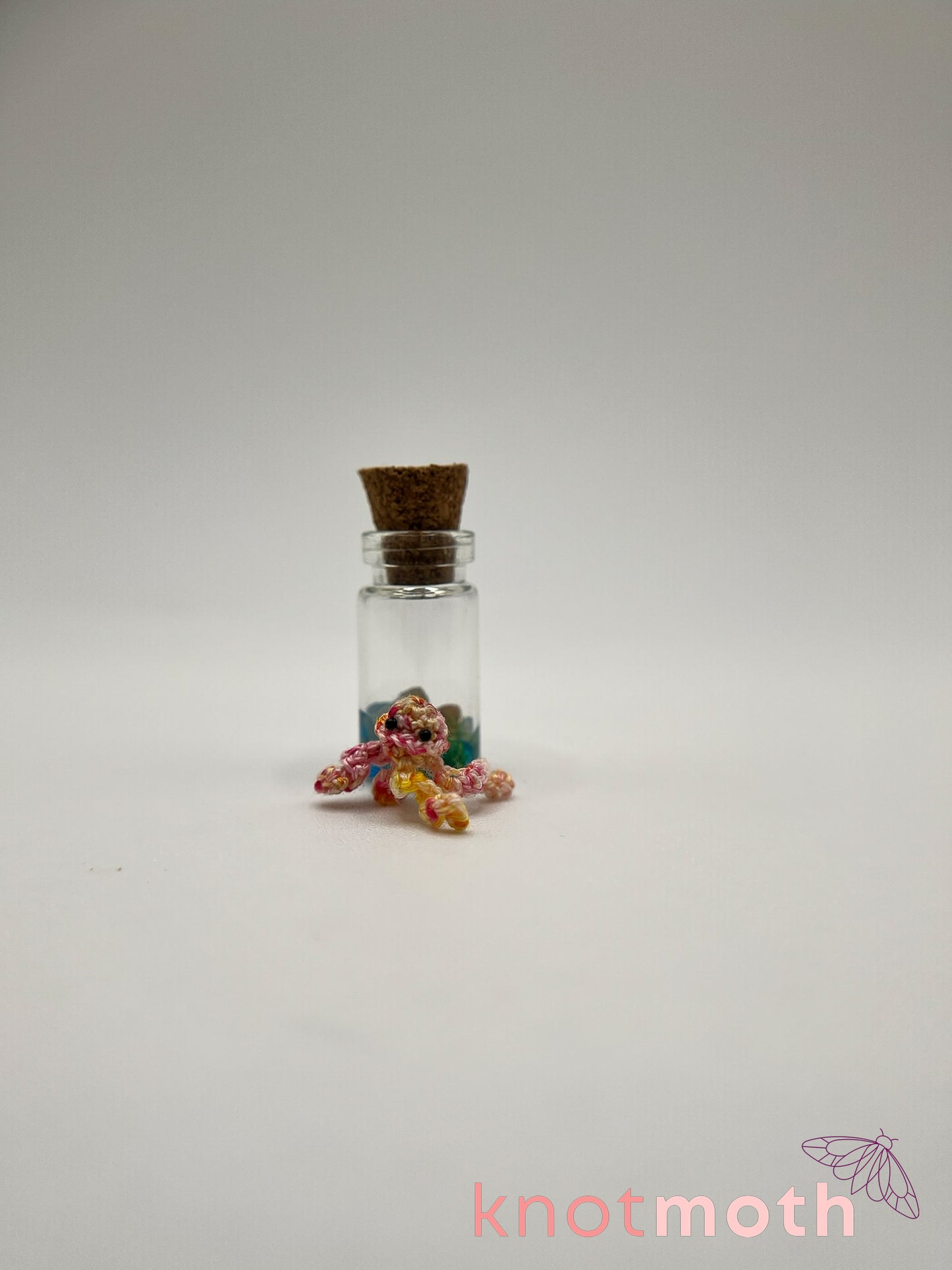 jane jellyfish micro crochet trinket jar