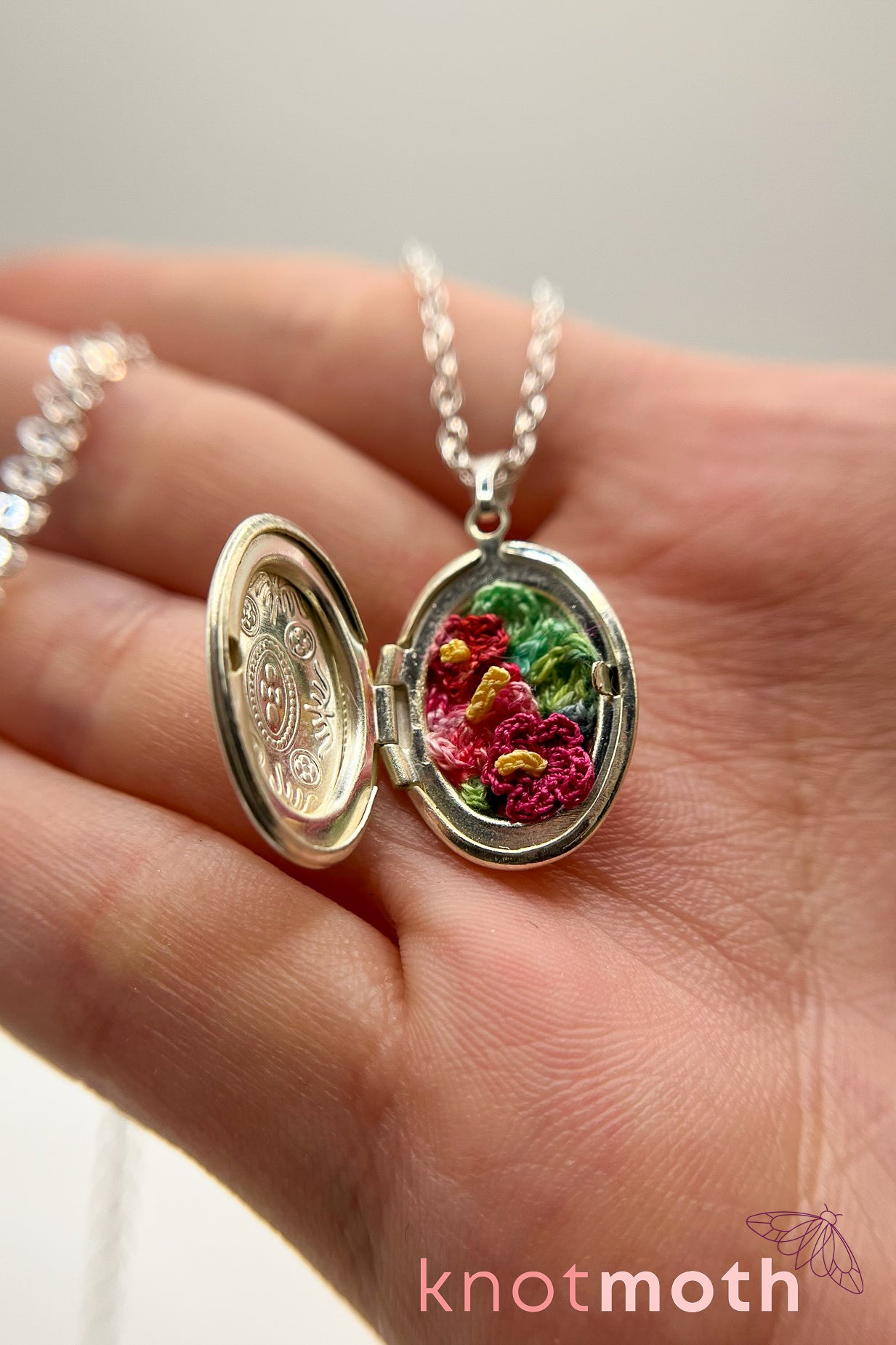 hibiscus (beauty) floriography locket
