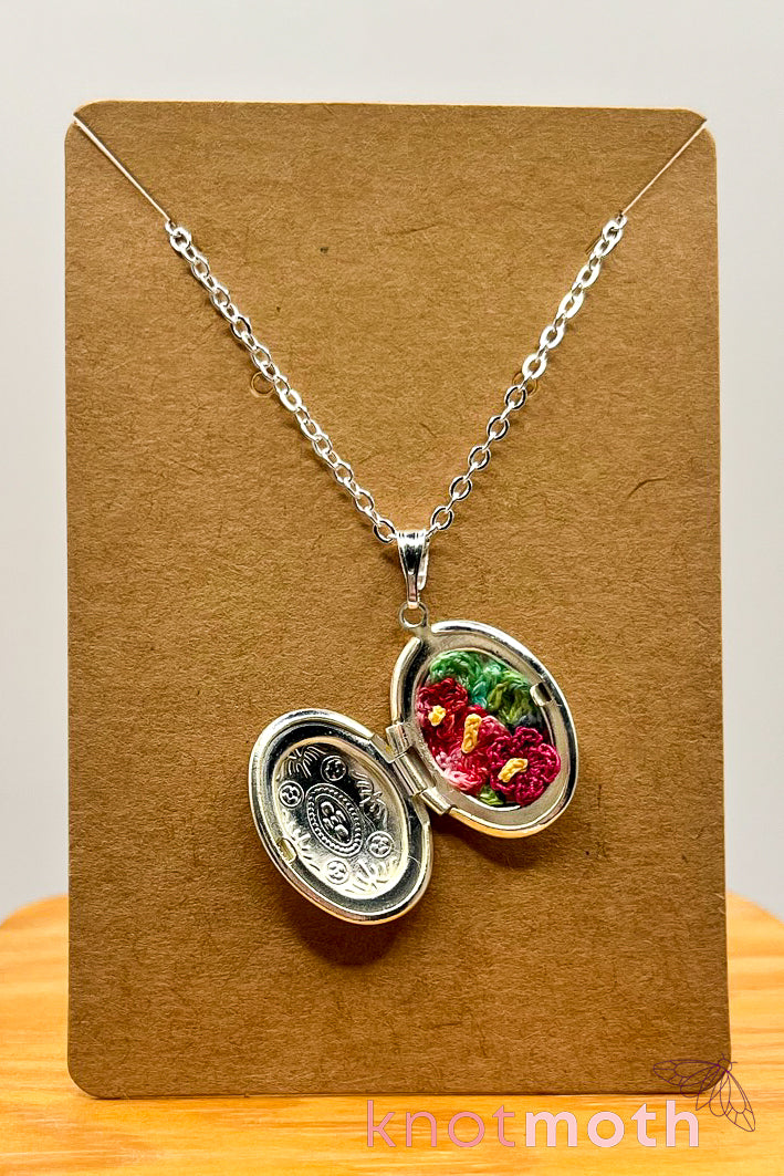 hibiscus (beauty) floriography locket