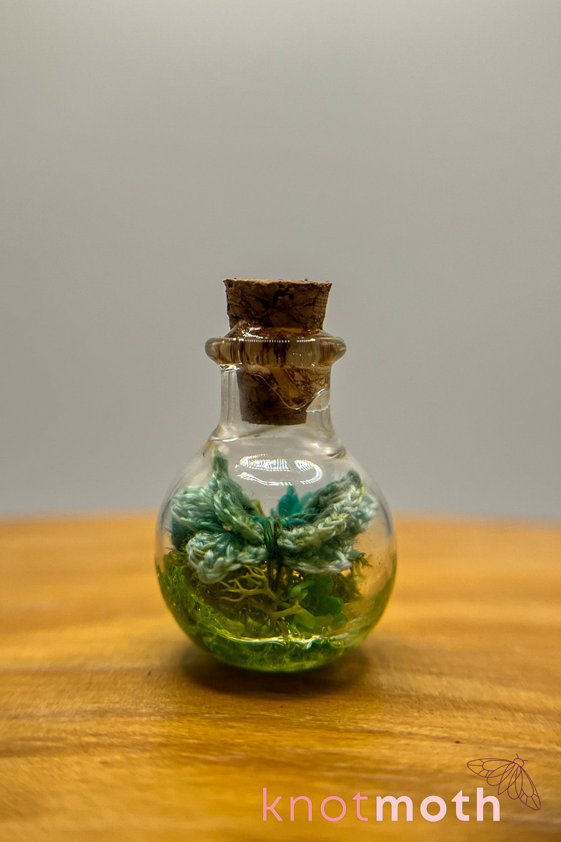 Beaux Butterfly Micro Crochet Trinket Jar