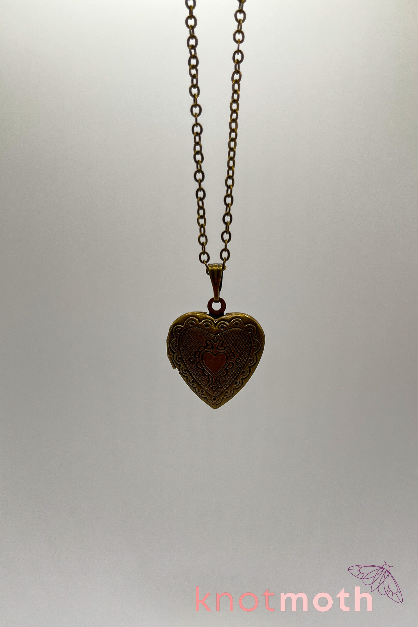 Lilac (love) floriography micro-crochet locket