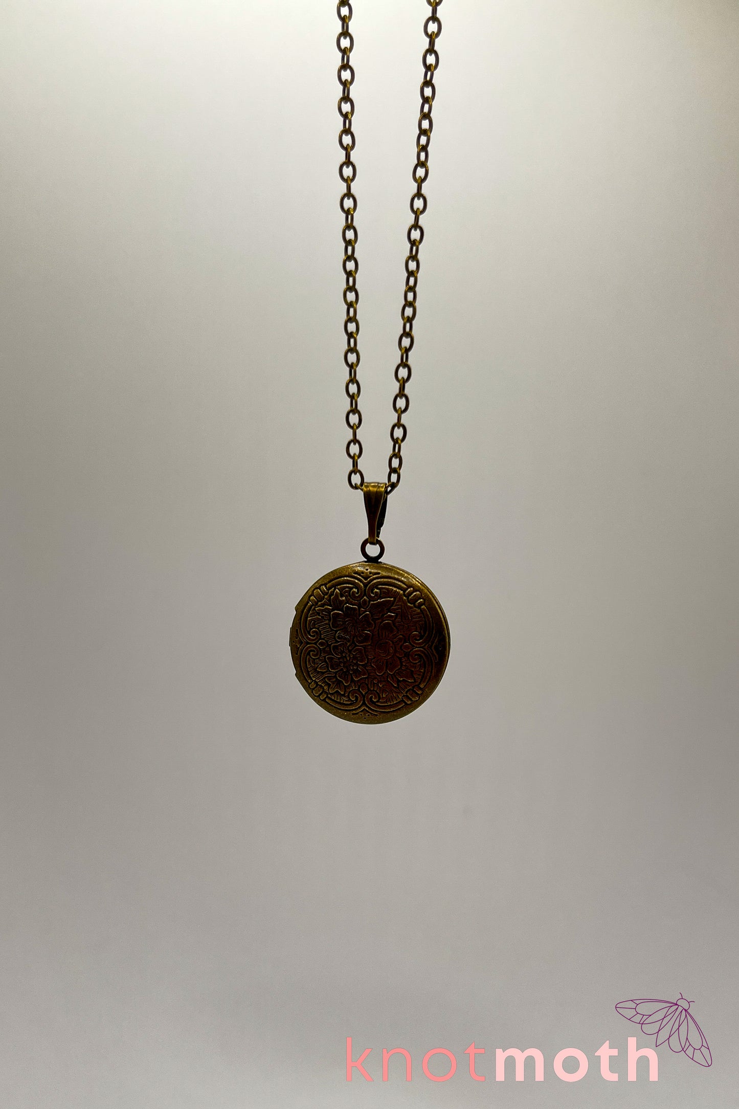 Dogwood (strength & resilience) floriography micro-crochet locket