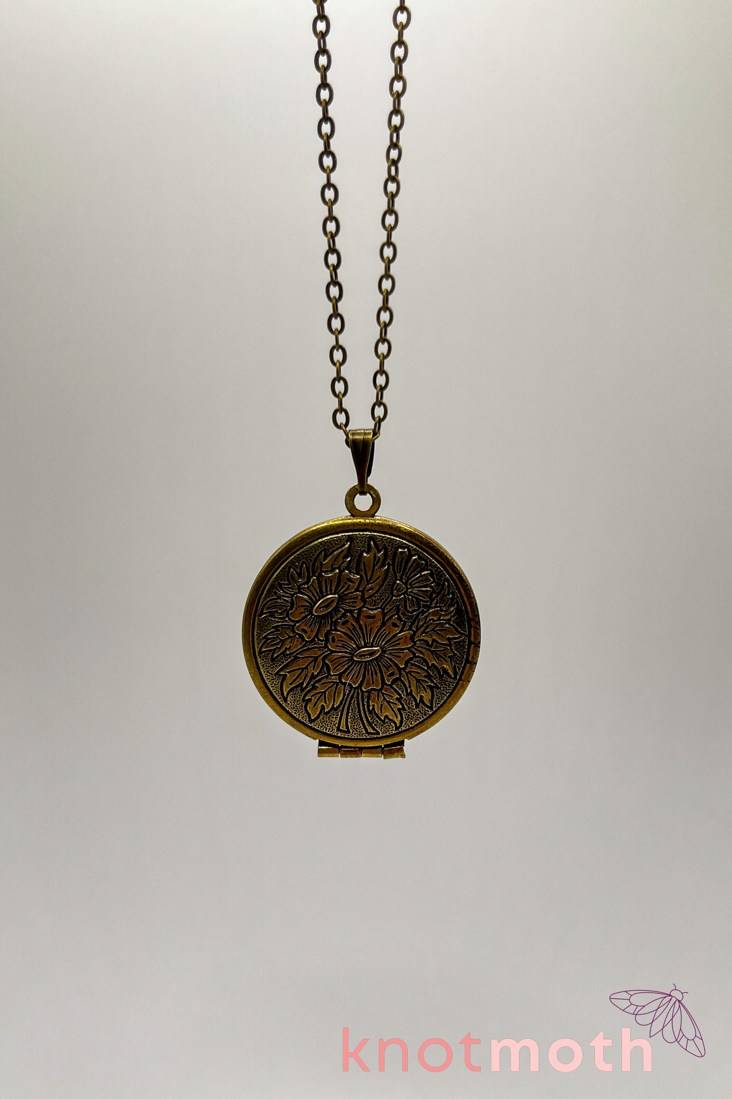 Sunflower, lilacs, and butterfly (joy & love) floriography micro-crochet locket