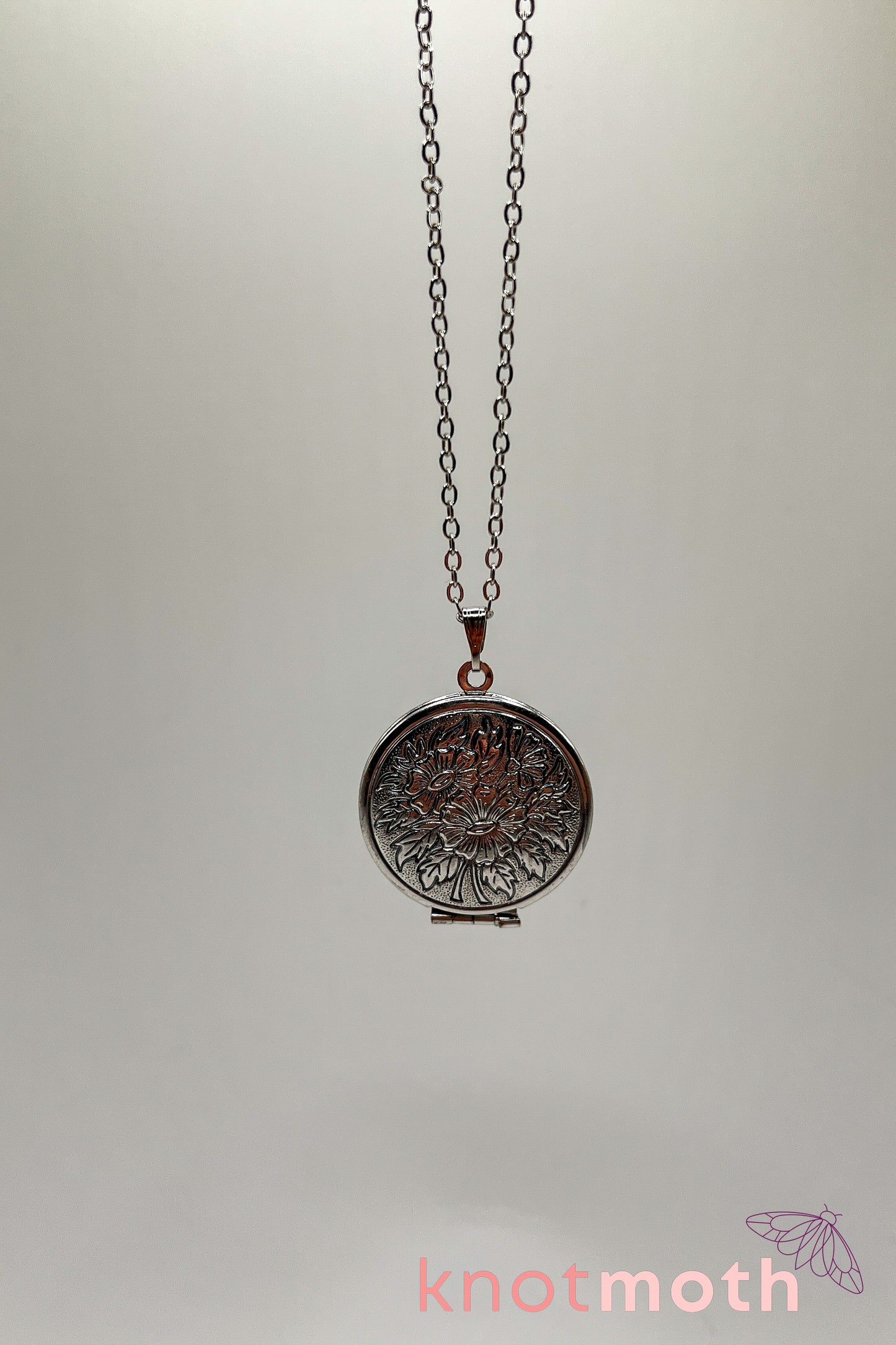 Rose, lily, daisy, and sunflower (love, loyalty, & gratitude) floriography micro-crochet locket