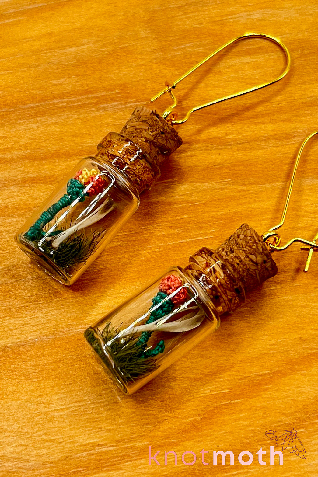marigold & tibiofibula mini jar earrings