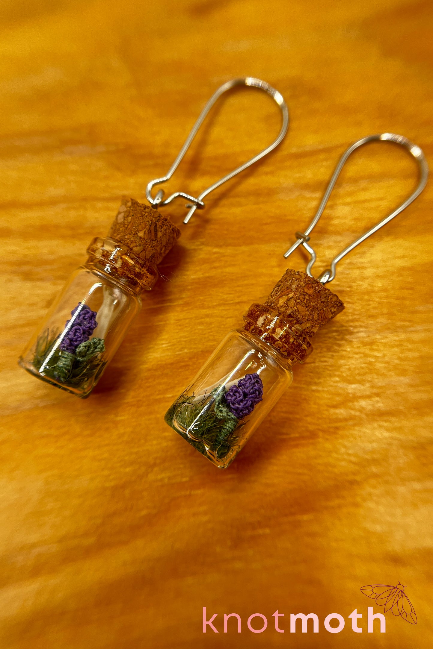 wolfsbane & scapula mini jar earrings