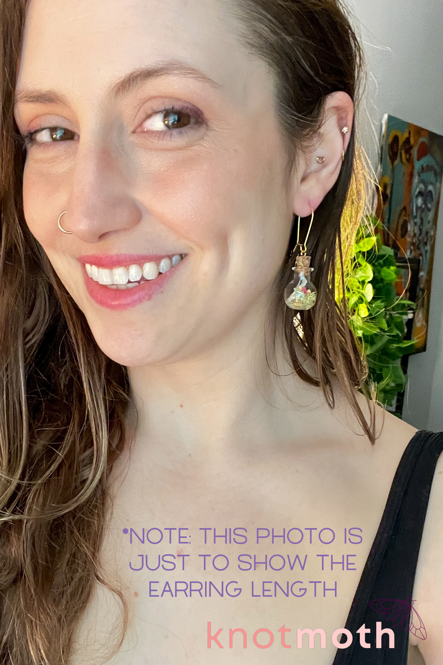 lily & forelimb mini jar earrings