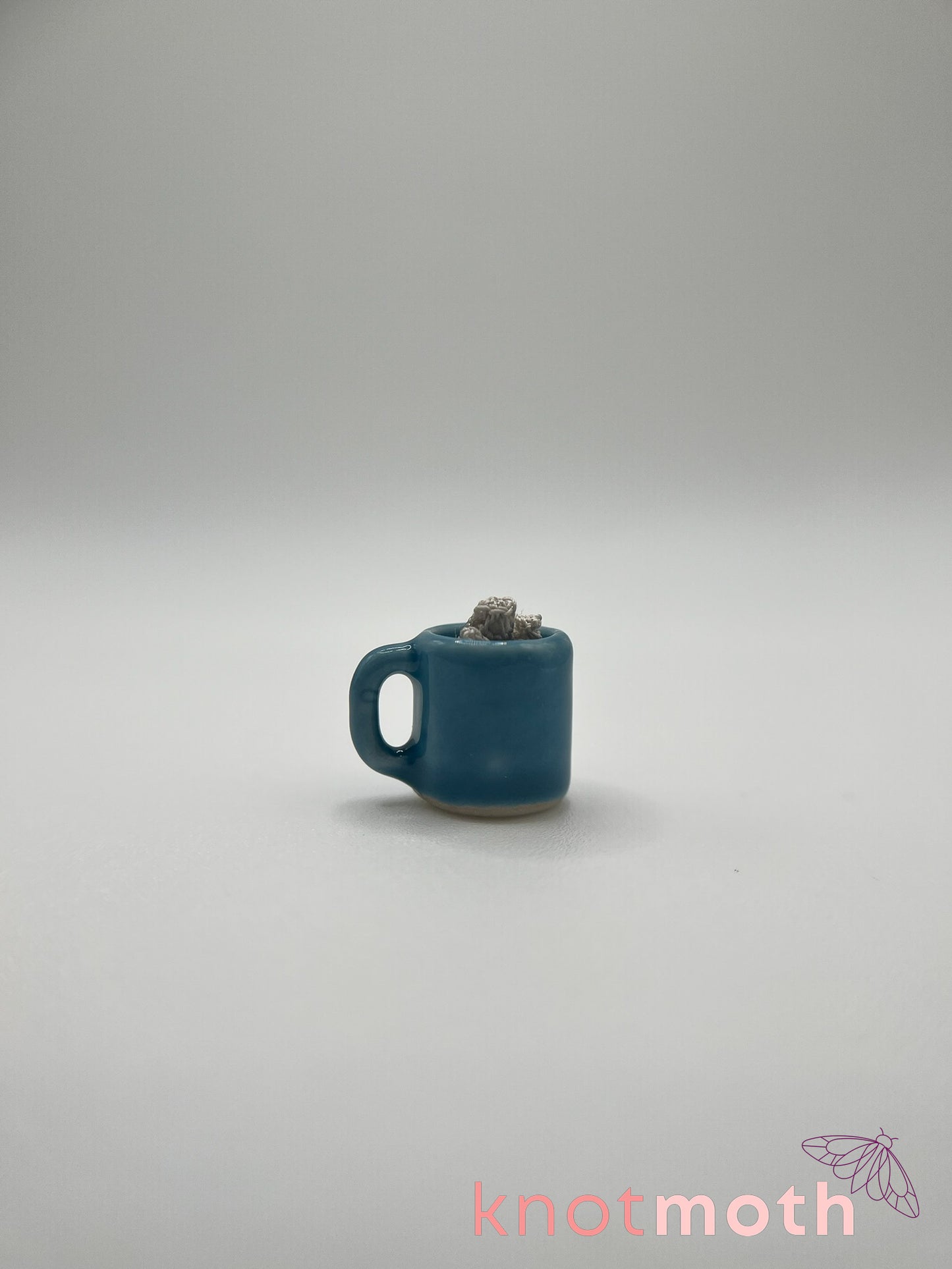 maeve manatee micro crochet mug trinket