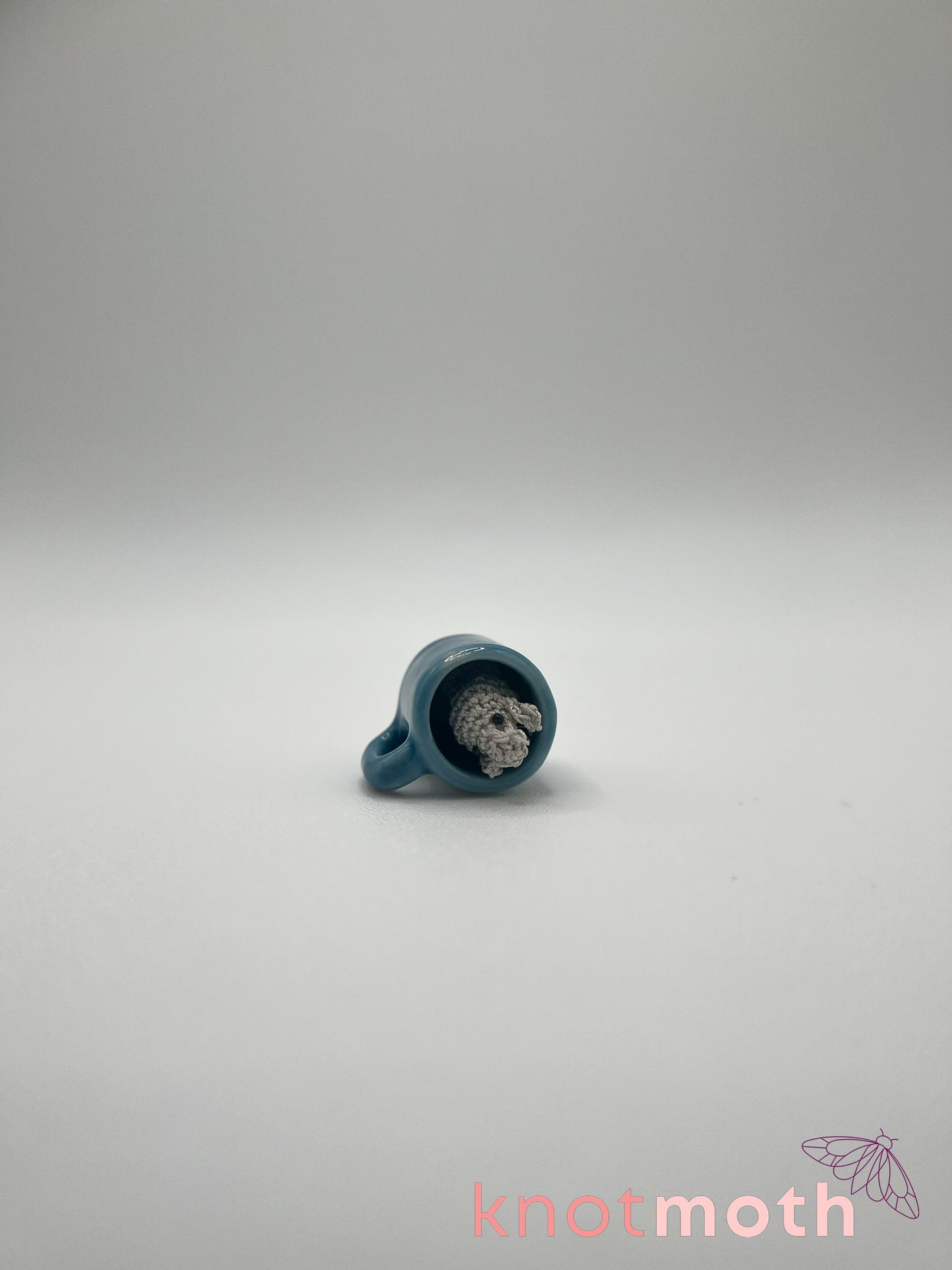 maeve manatee micro crochet mug trinket