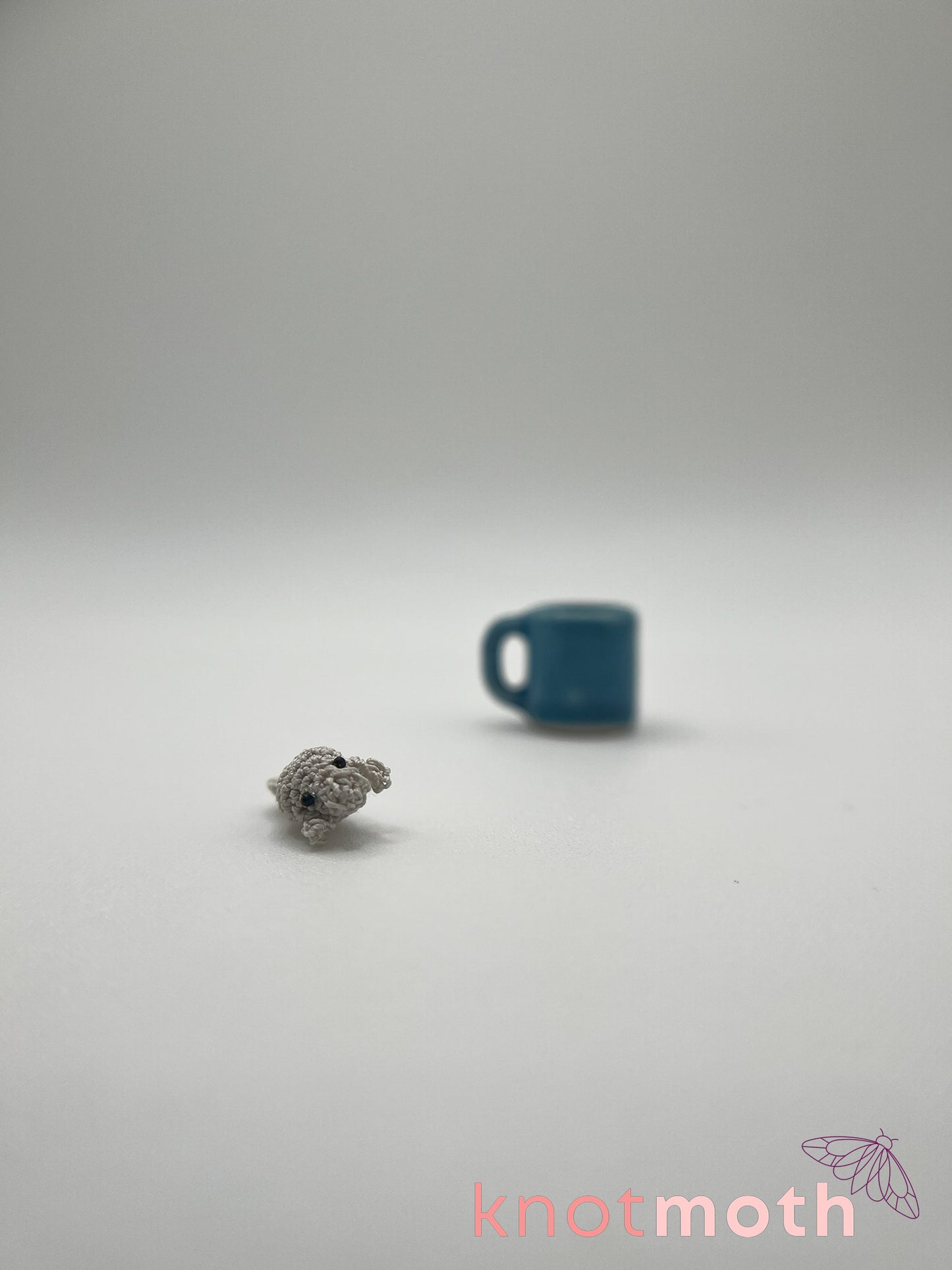 maeve manatee micro crochet mug trinket