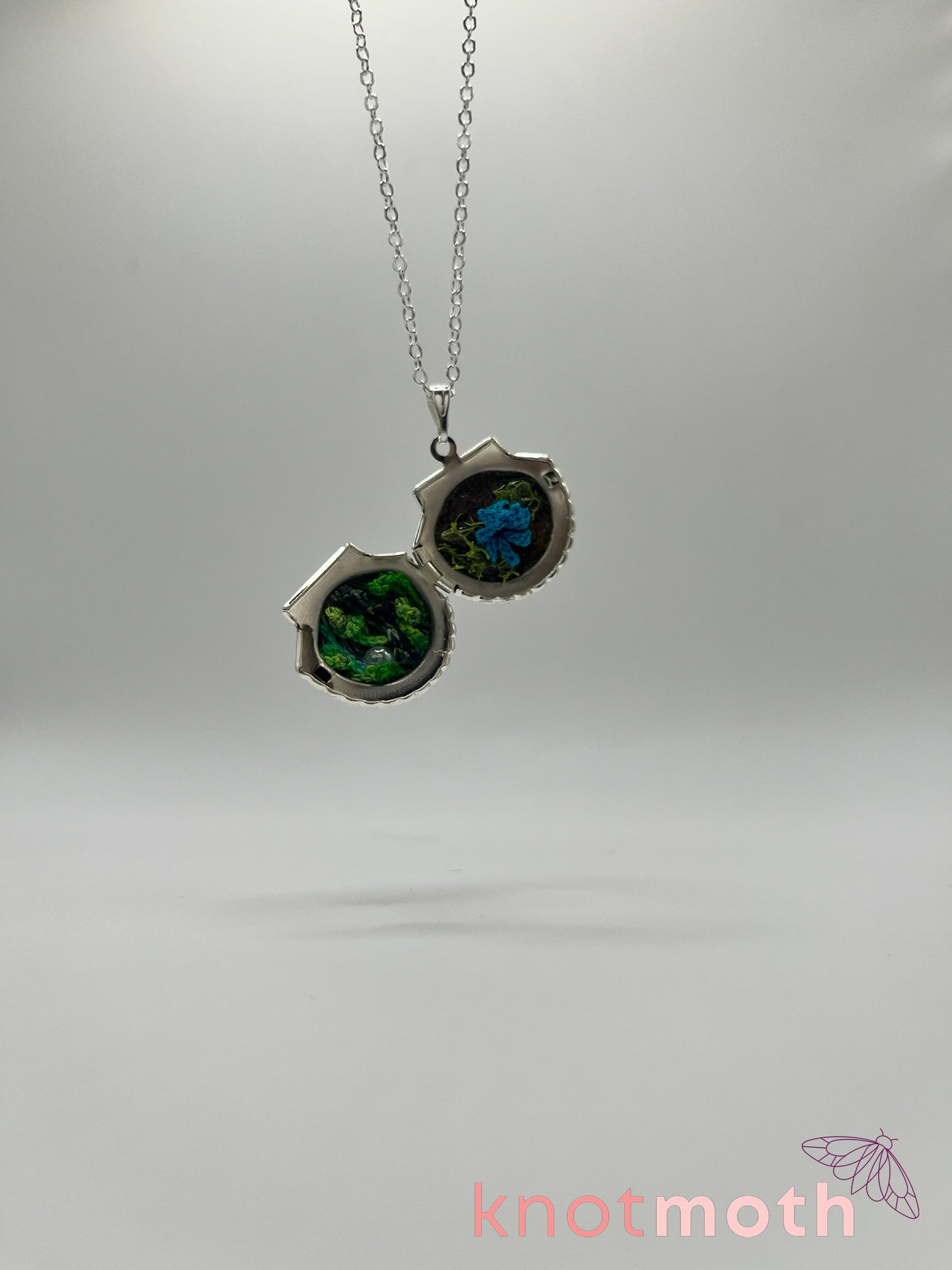 zoe octopus micro crochet locket