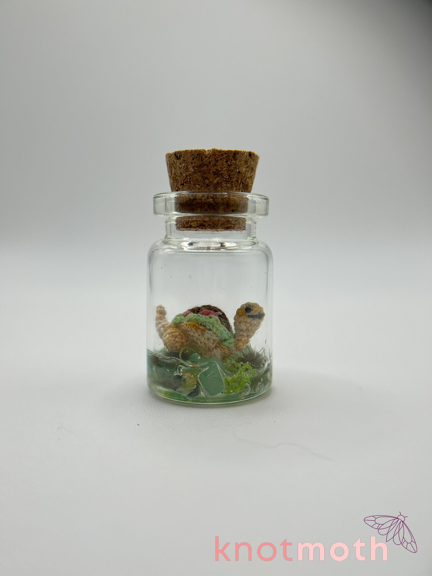 taquitosaurus micro crochet trinket jar