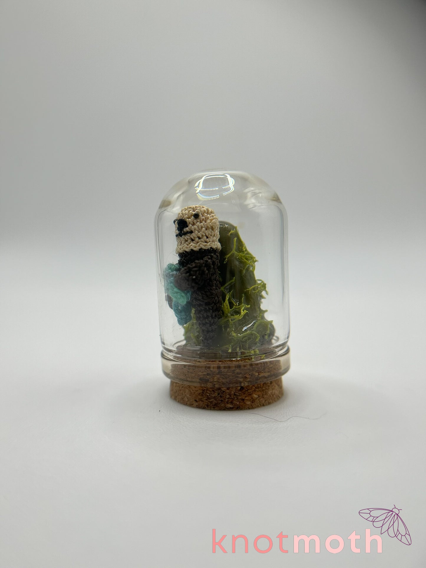 todd otter micro crochet cloche jar