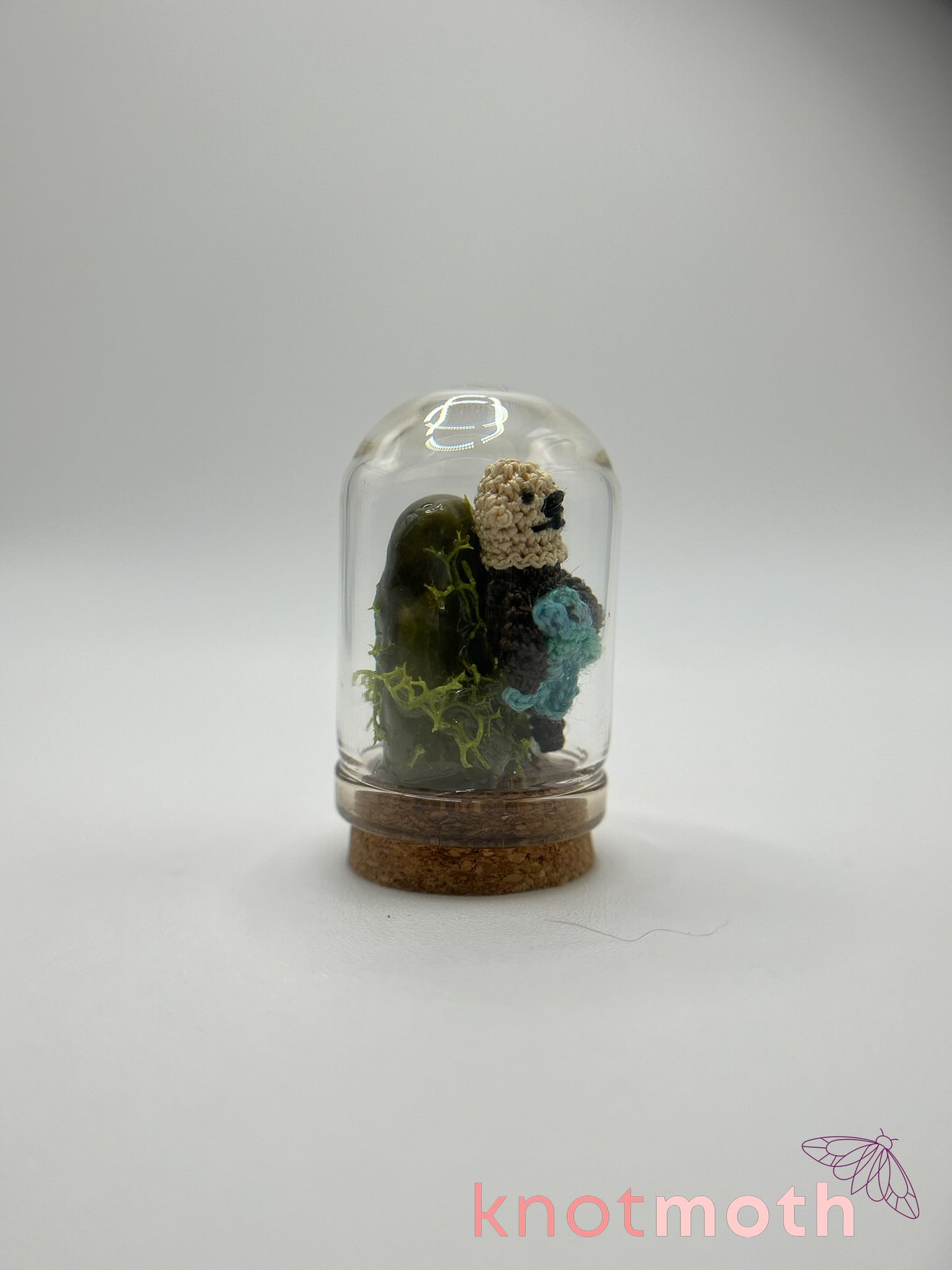 todd otter micro crochet cloche jar