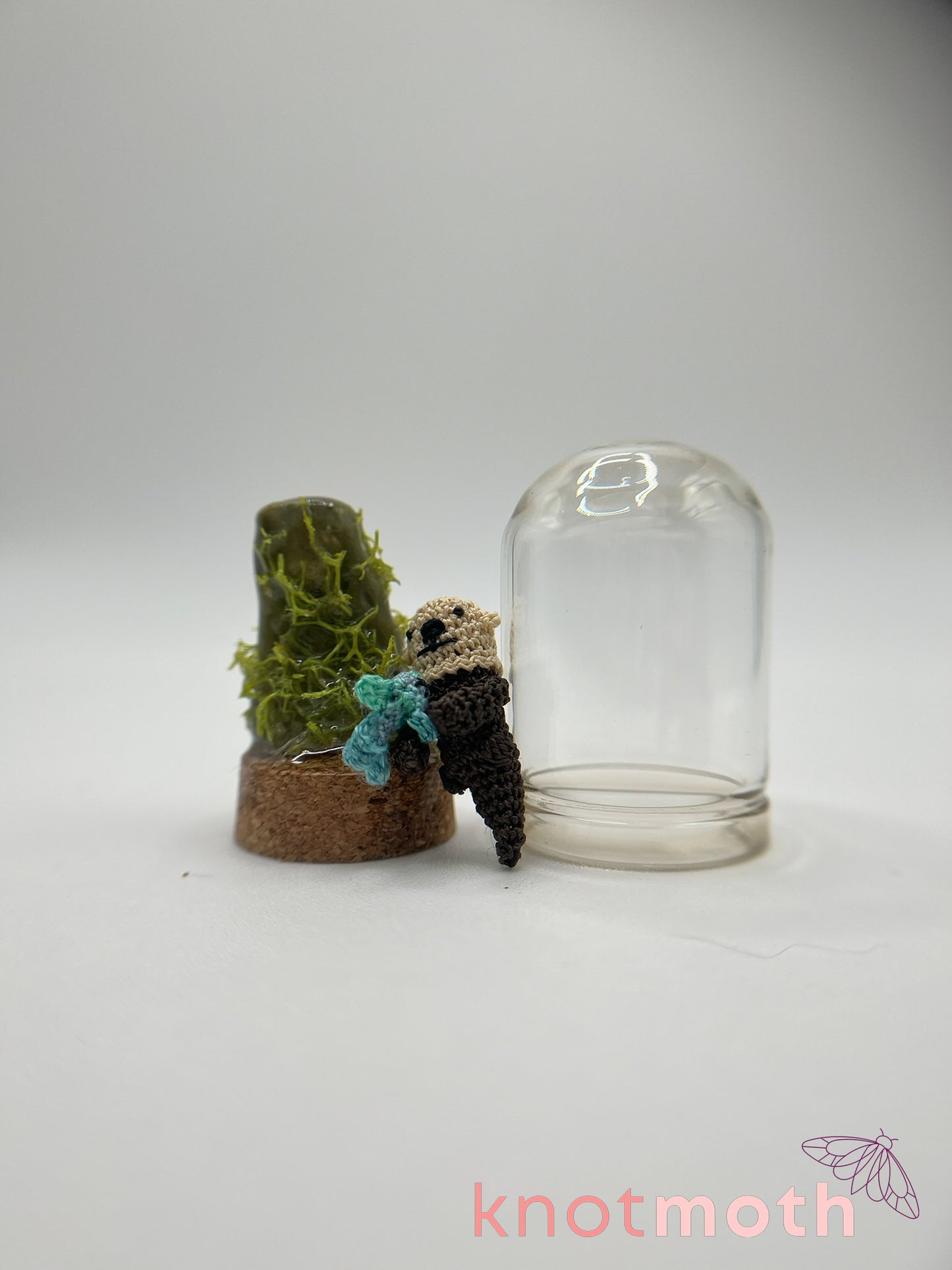 todd otter micro crochet cloche jar