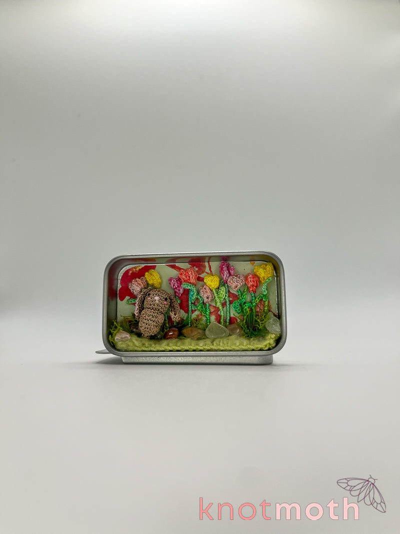 breezy bunny · tulip garden mini tin