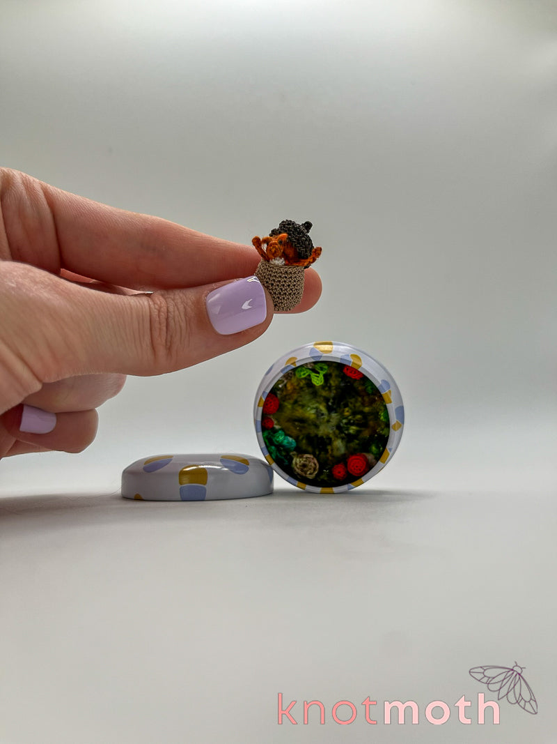 sully squirrel · acorn & mushrooms mini tin