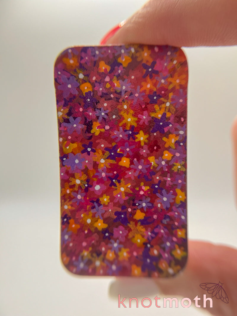 butterfly flower meadow mini tin