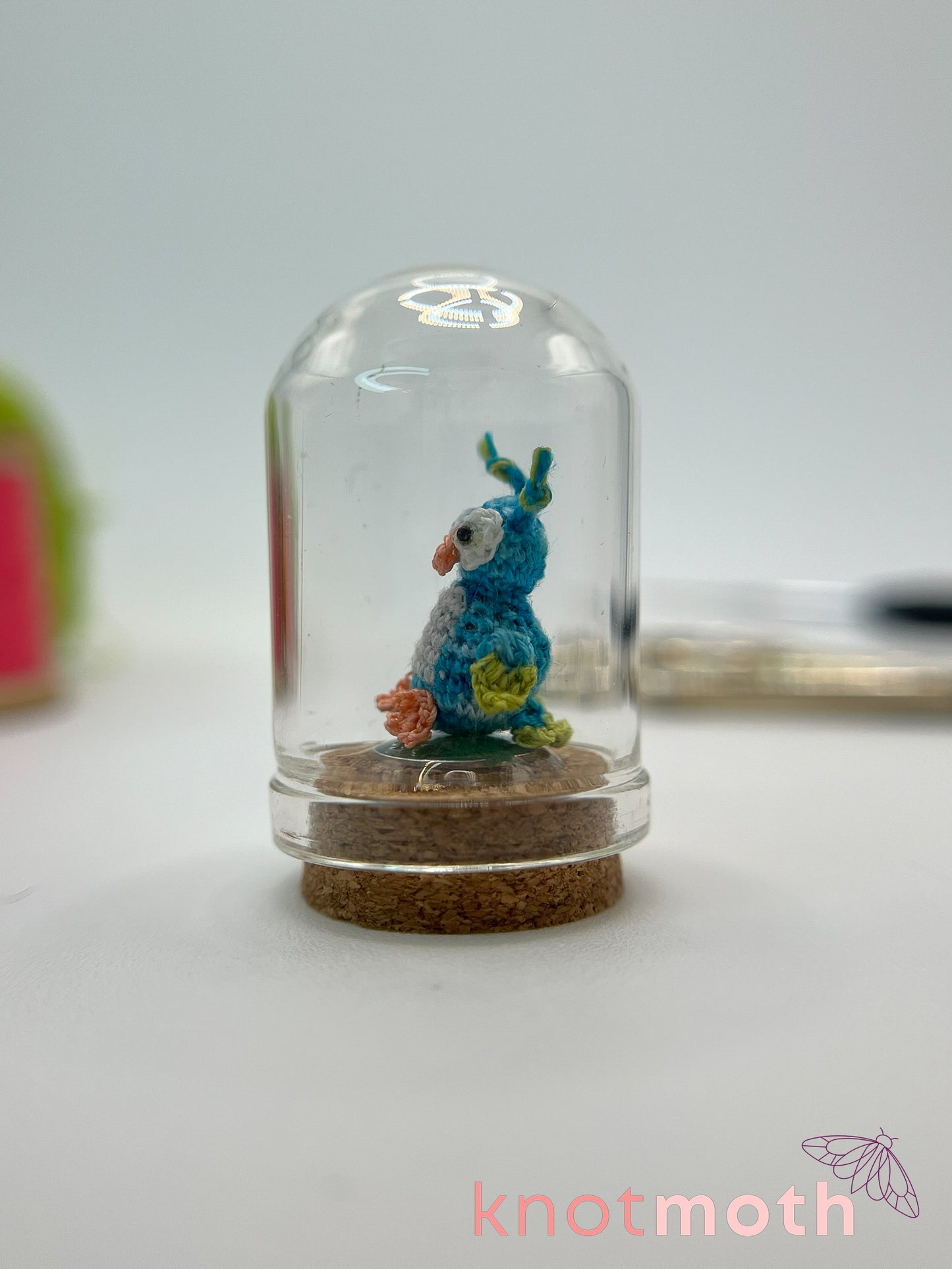orion owl micro crochet dome jar