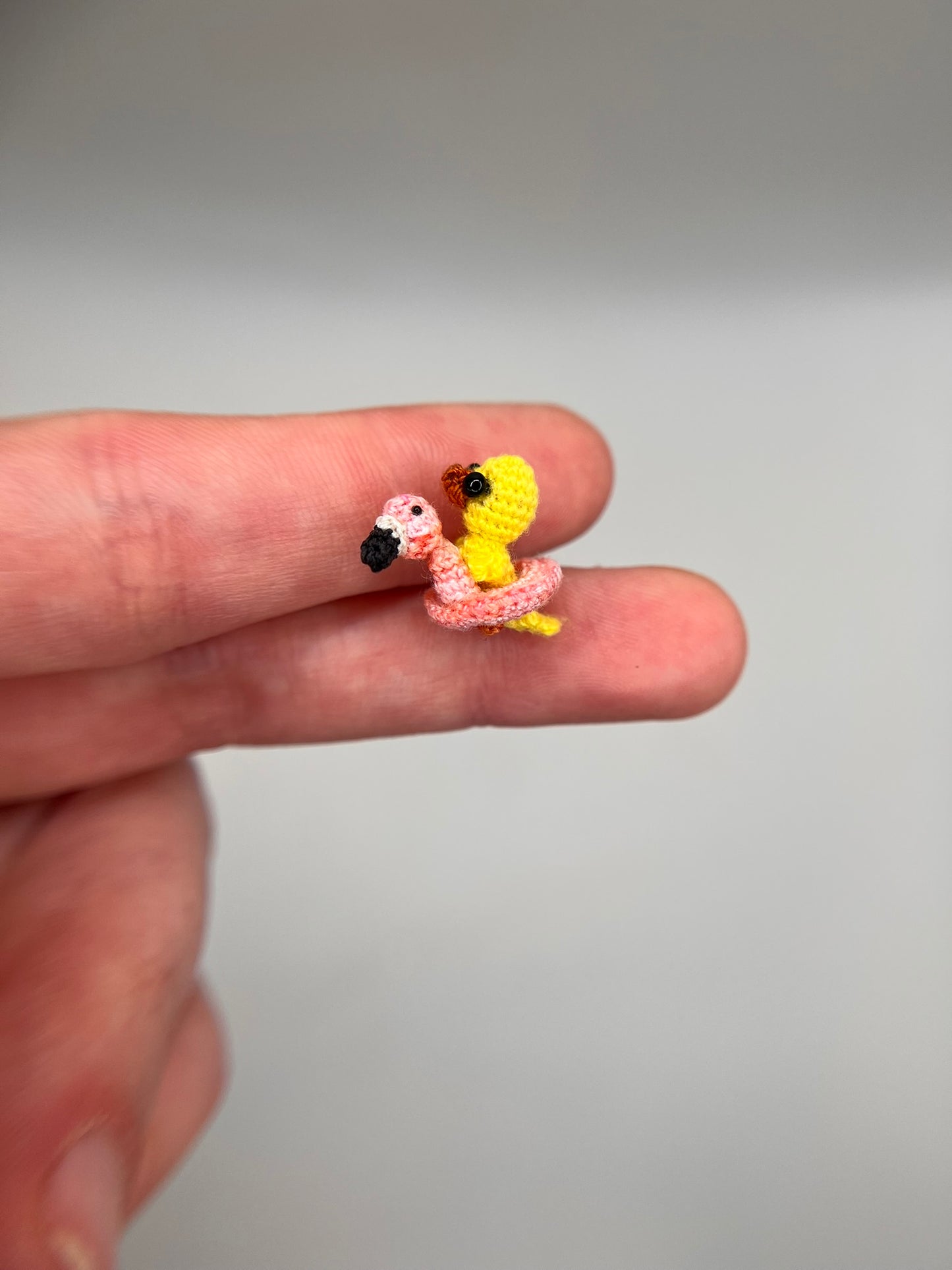 florrie chick in flamingo floatie fidget toy