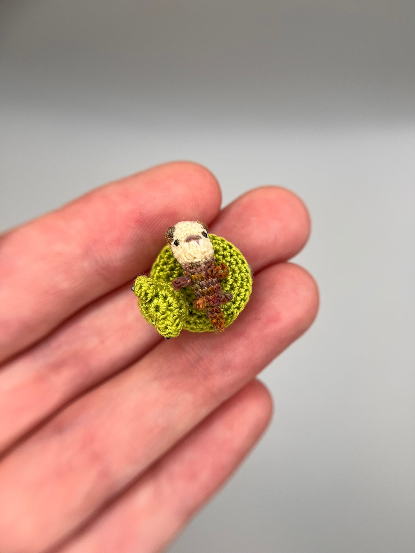 finola otter in froggy floatie fidget toy