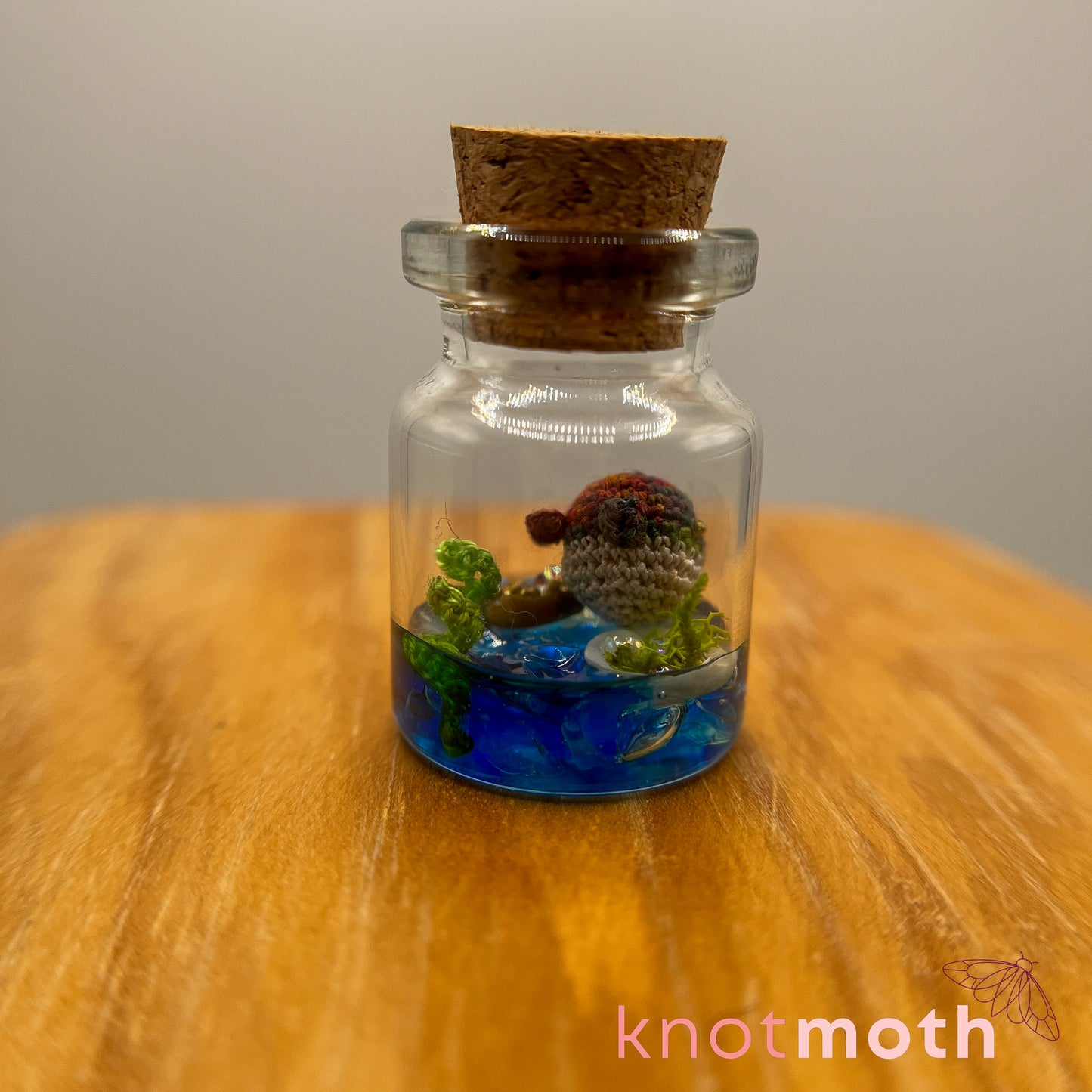 Winona Whale Micro Crochet Aquarium Jar (removable, magnetic)