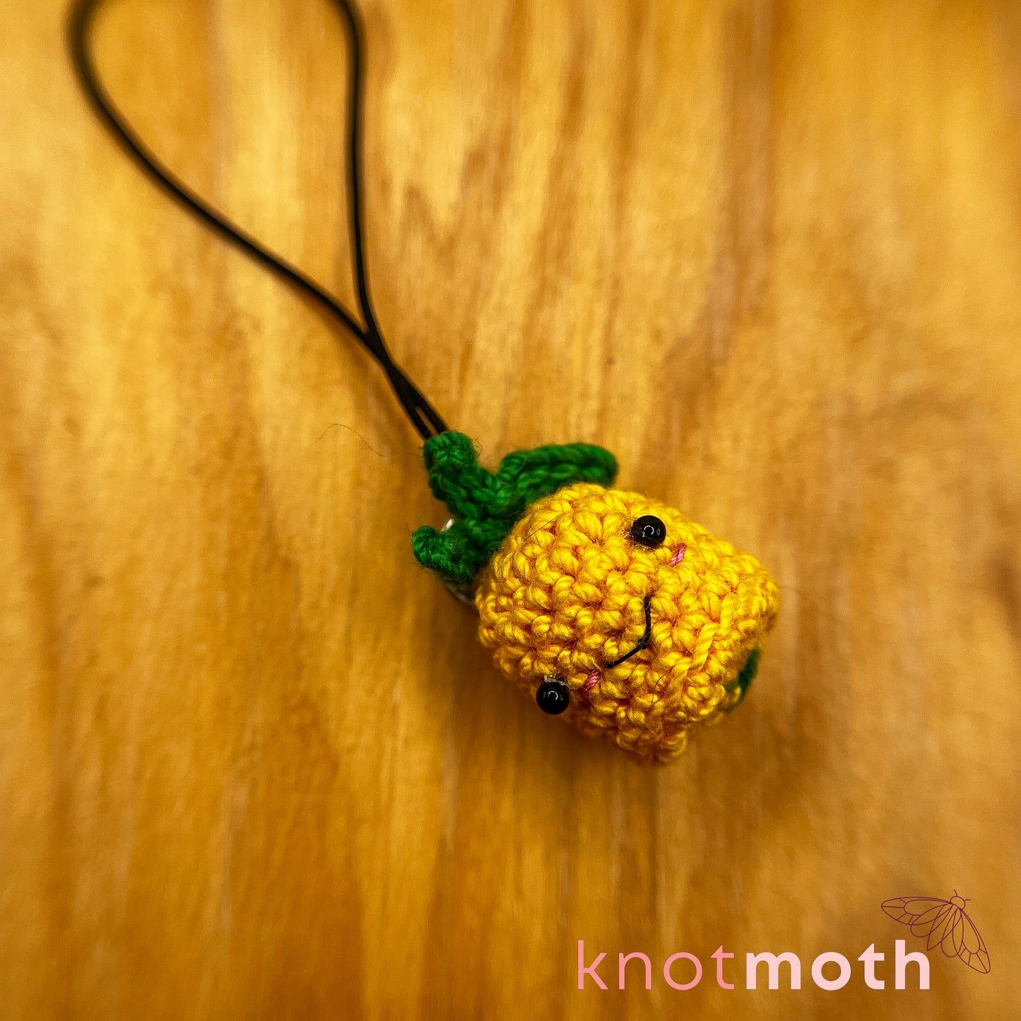 Penny Pineapple Mini Crochet Keychain