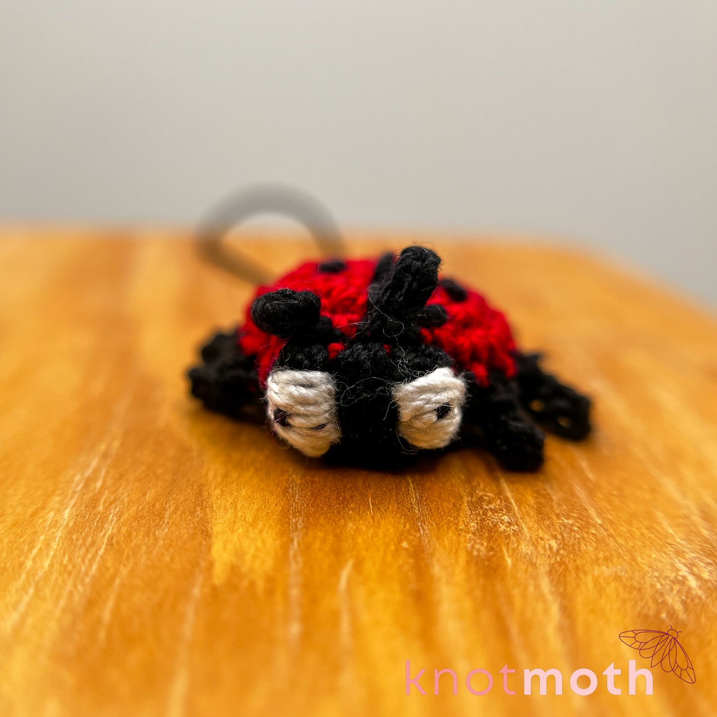 Lulu Ladybug Mini Crochet Keychain