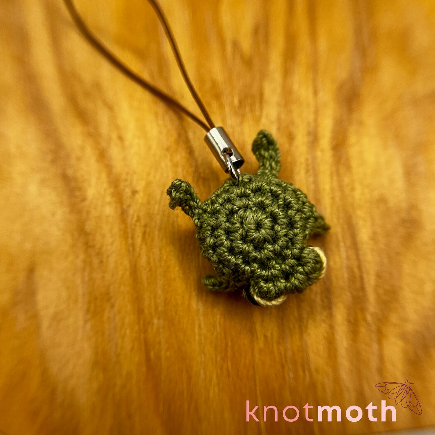 Hopper Frog Mini Crochet Keychain