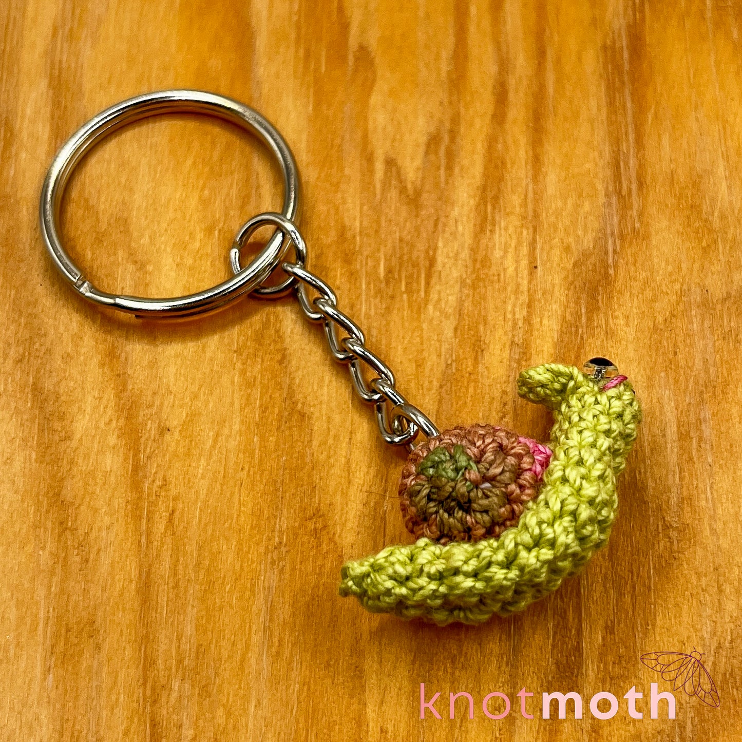 Shannon Snail Mini Crochet Keychain