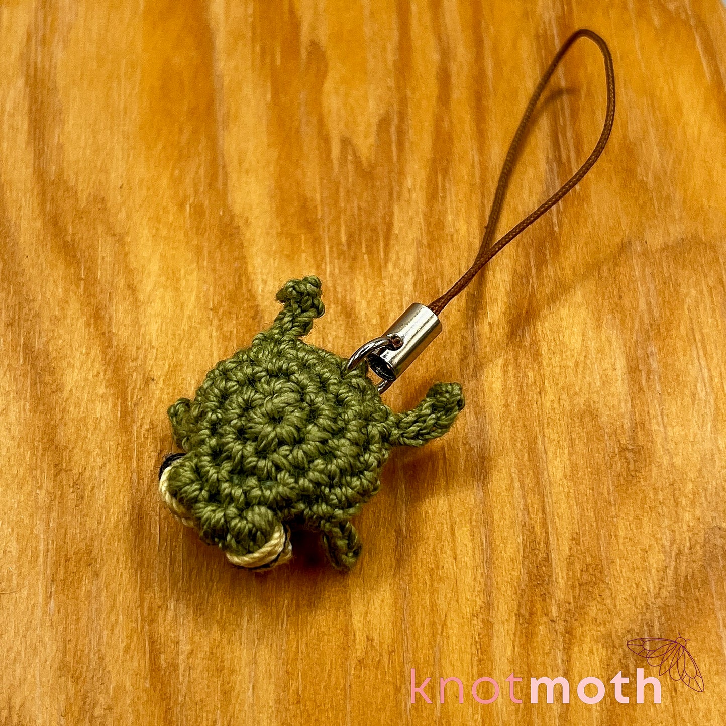 Hopper Frog Mini Crochet Keychain