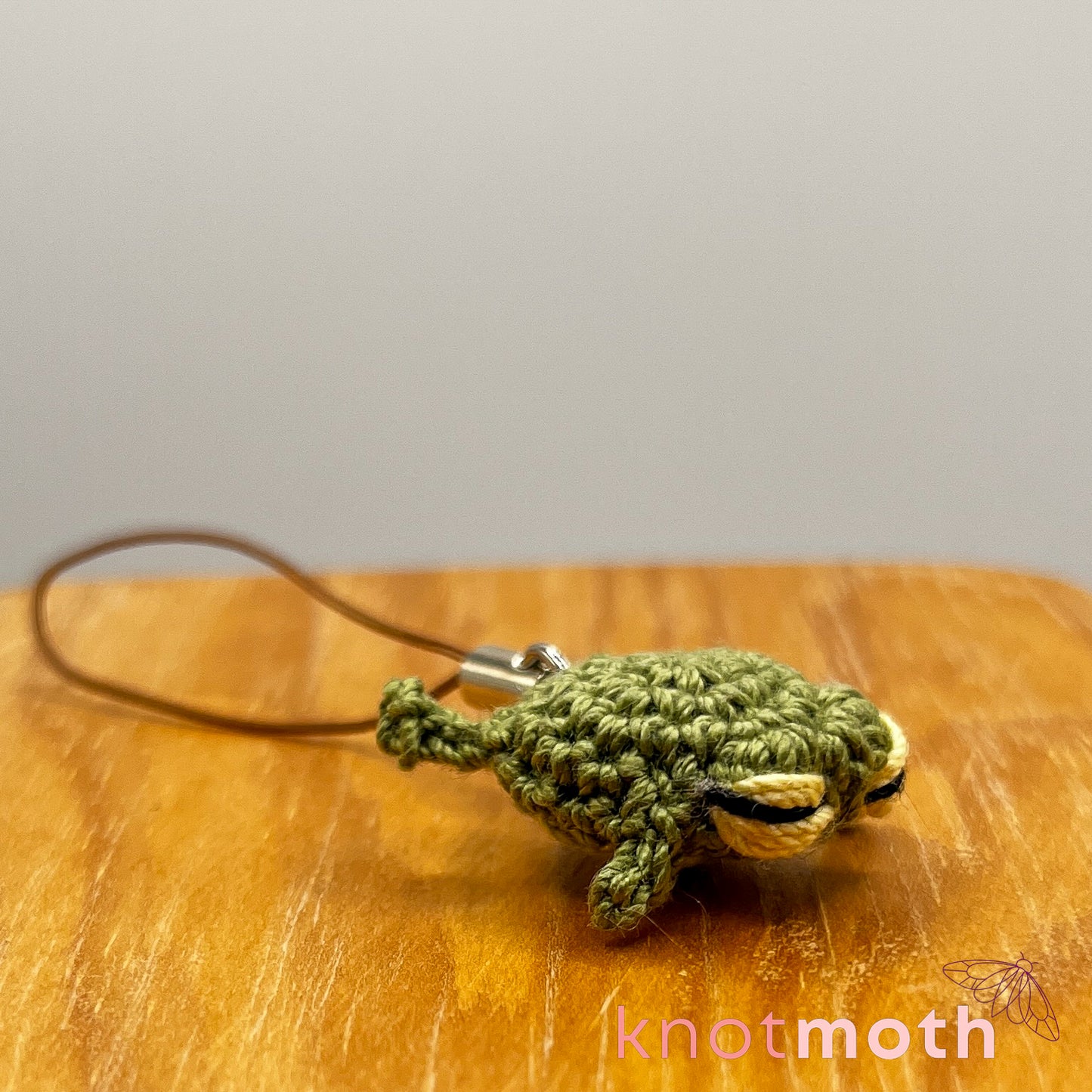 Hopper Frog Mini Crochet Keychain