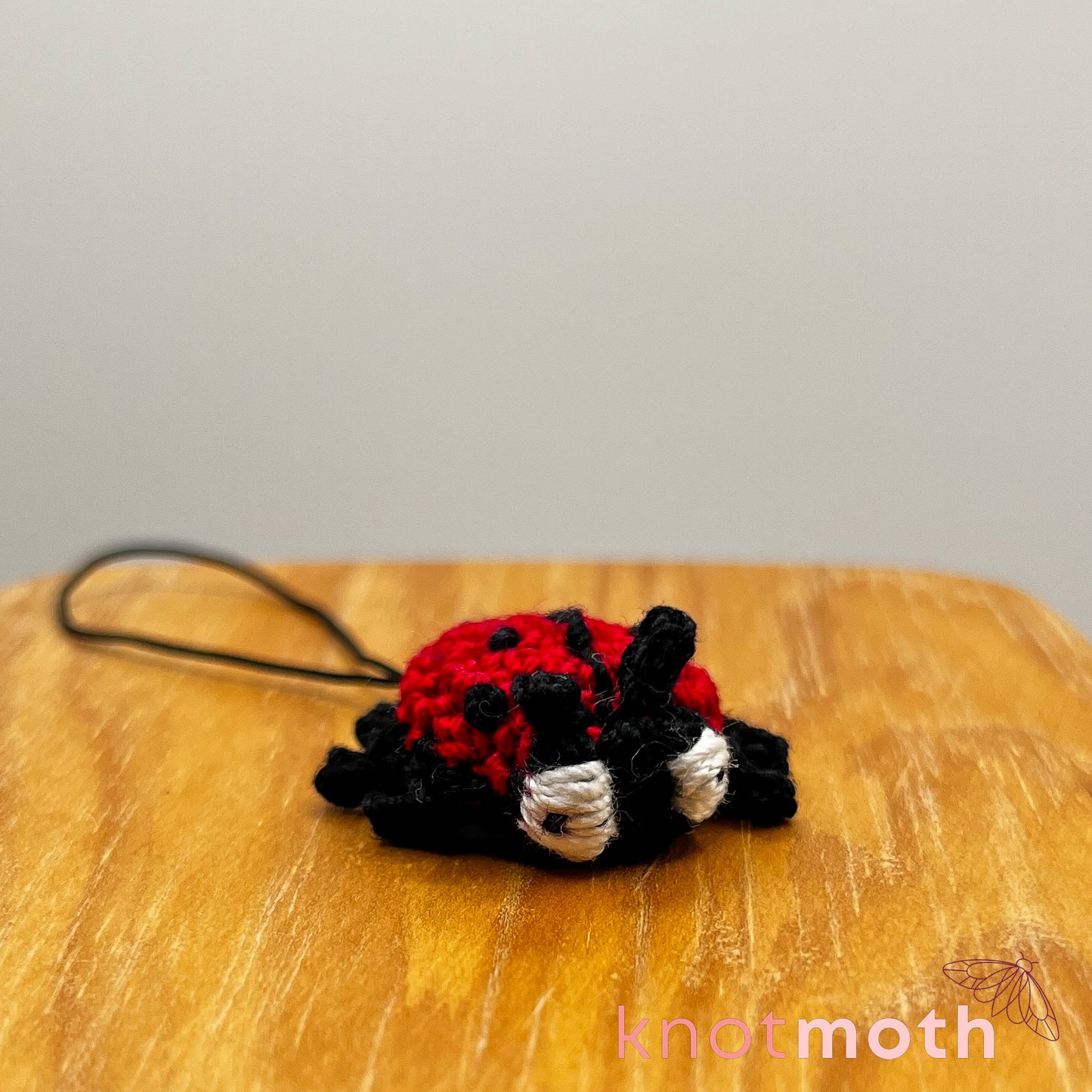 Lulu Ladybug Mini Crochet Keychain