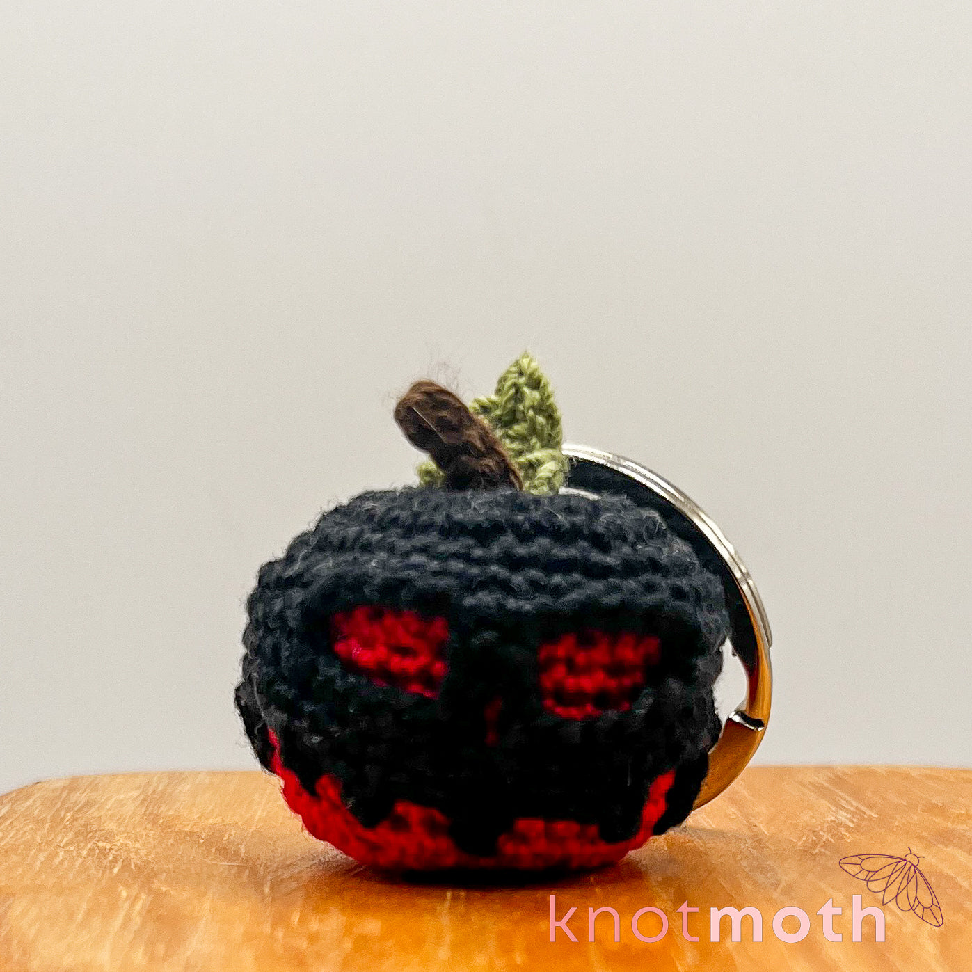 Poisoned Apple Mini Crochet Keychain
