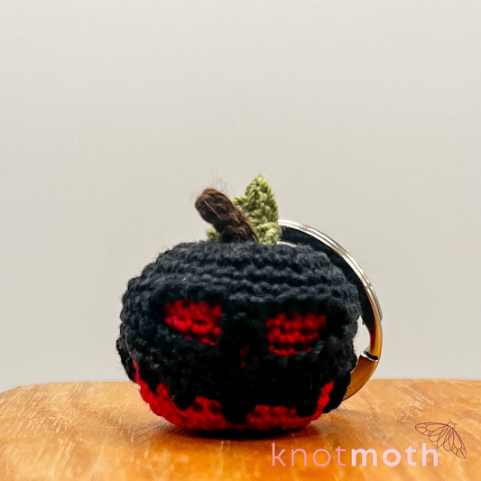 Poisoned Apple Mini Crochet Keychain
