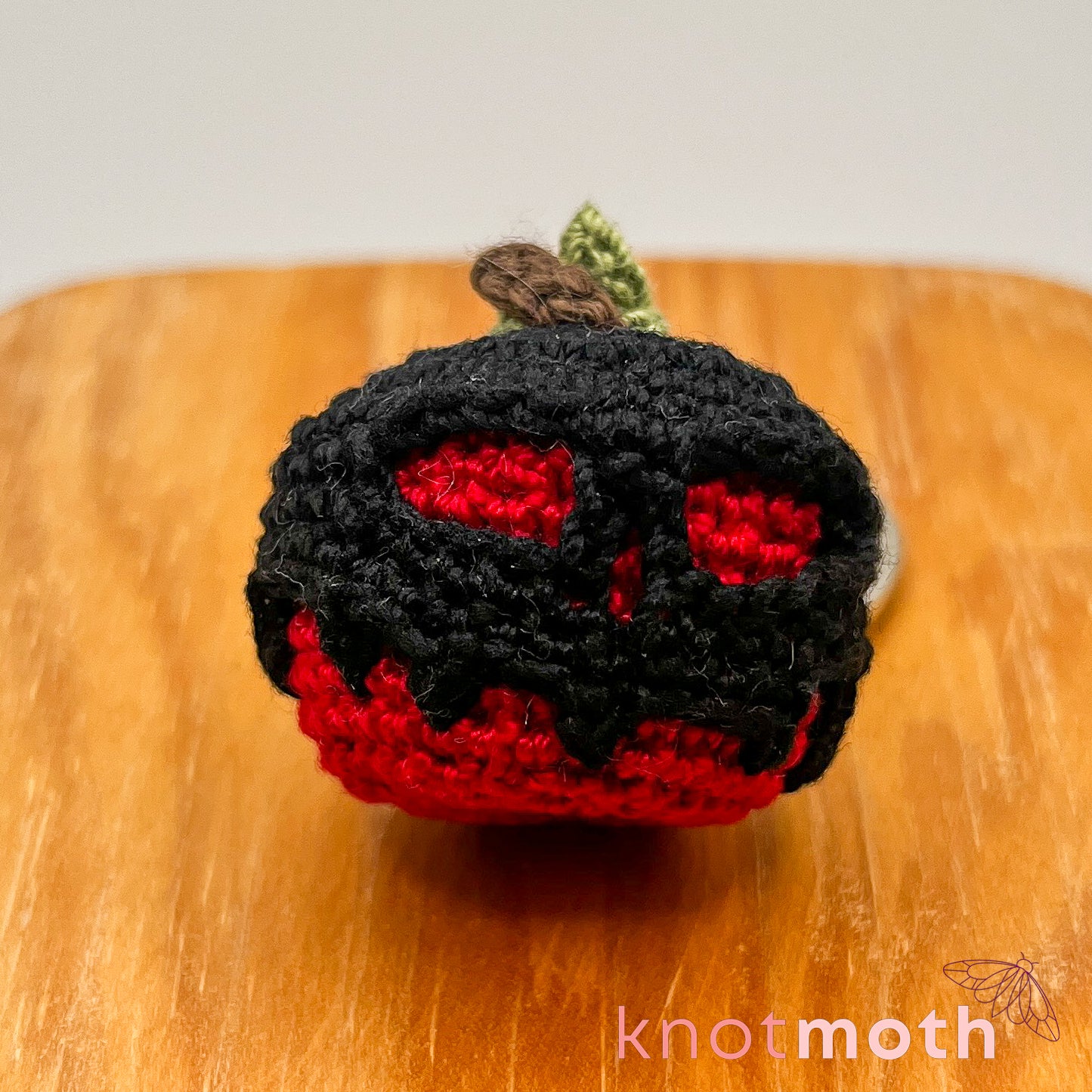 Poisoned Apple Mini Crochet Keychain