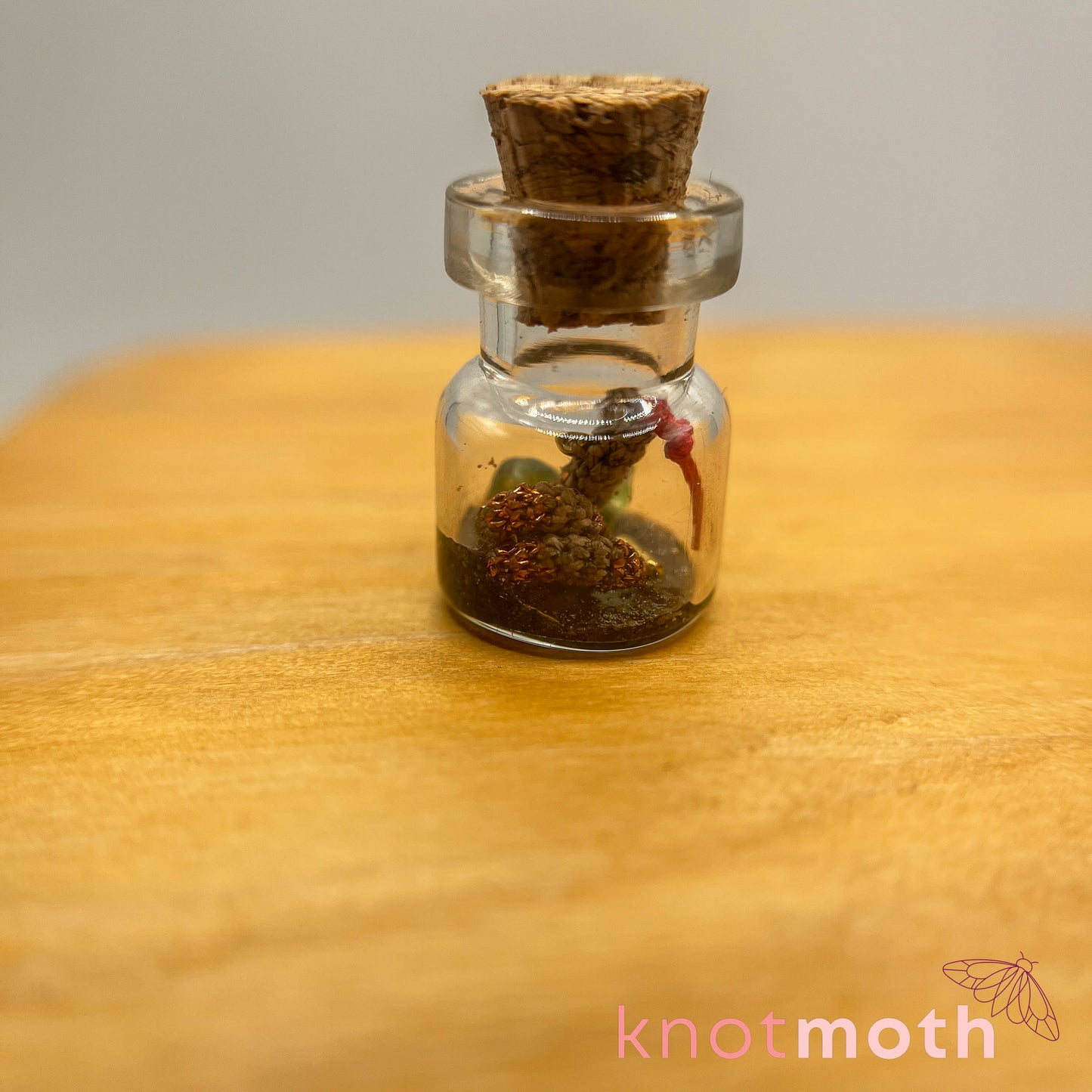 Roddy Rattlesnake Micro Crochet Desert Terrarium Jar