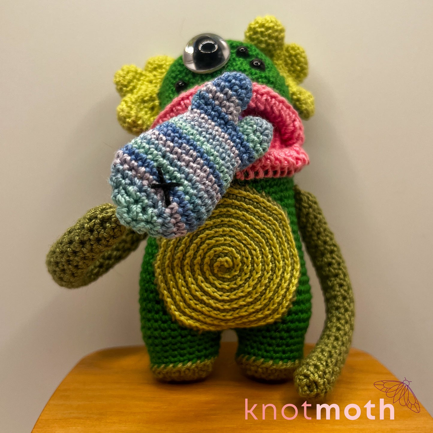 Swamp Monster Mini Crochet Desk Buddy