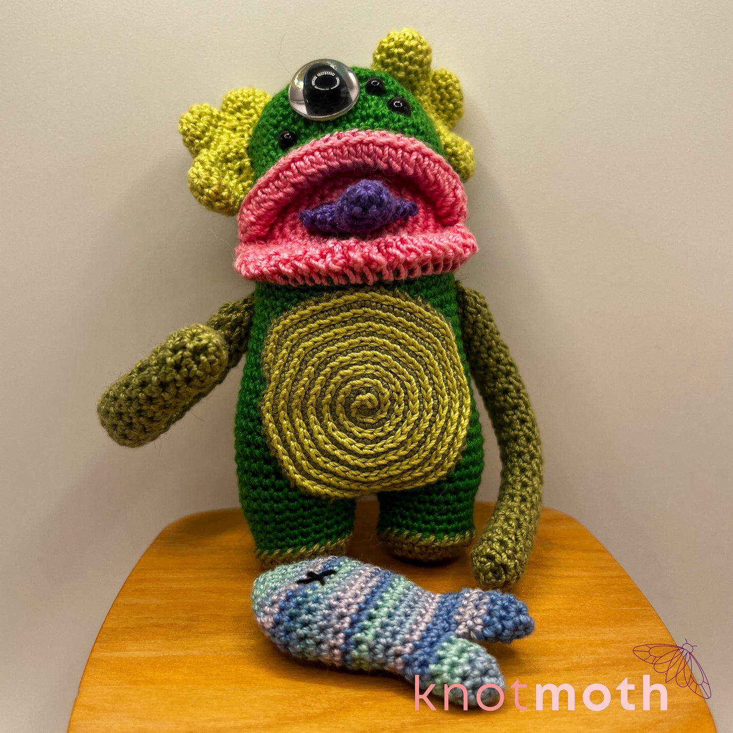 Swamp Monster Mini Crochet Desk Buddy