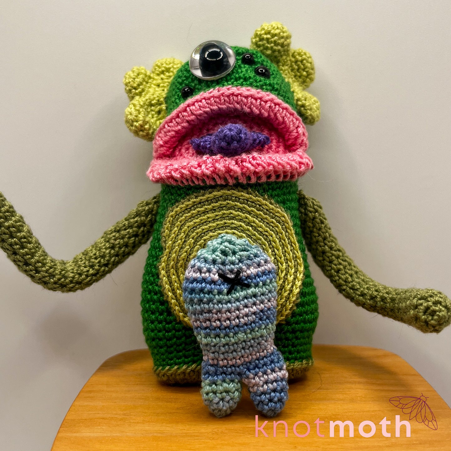 Swamp Monster Mini Crochet Desk Buddy
